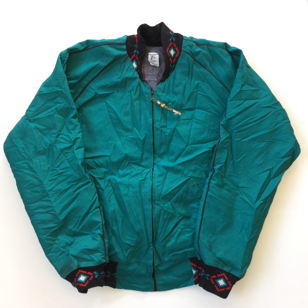 Tote Along コットンジャケット ダック地 ジッパージャンパー 送料無料 メンズ Xxl 緑 グリーン ネイティヴ 民俗 アウトドア 帆布 Made In Usa ブランケットライナー 古着卸 業販 送料無料 大きい ビッグ オーバー ー品切れー Spec Co Ltd