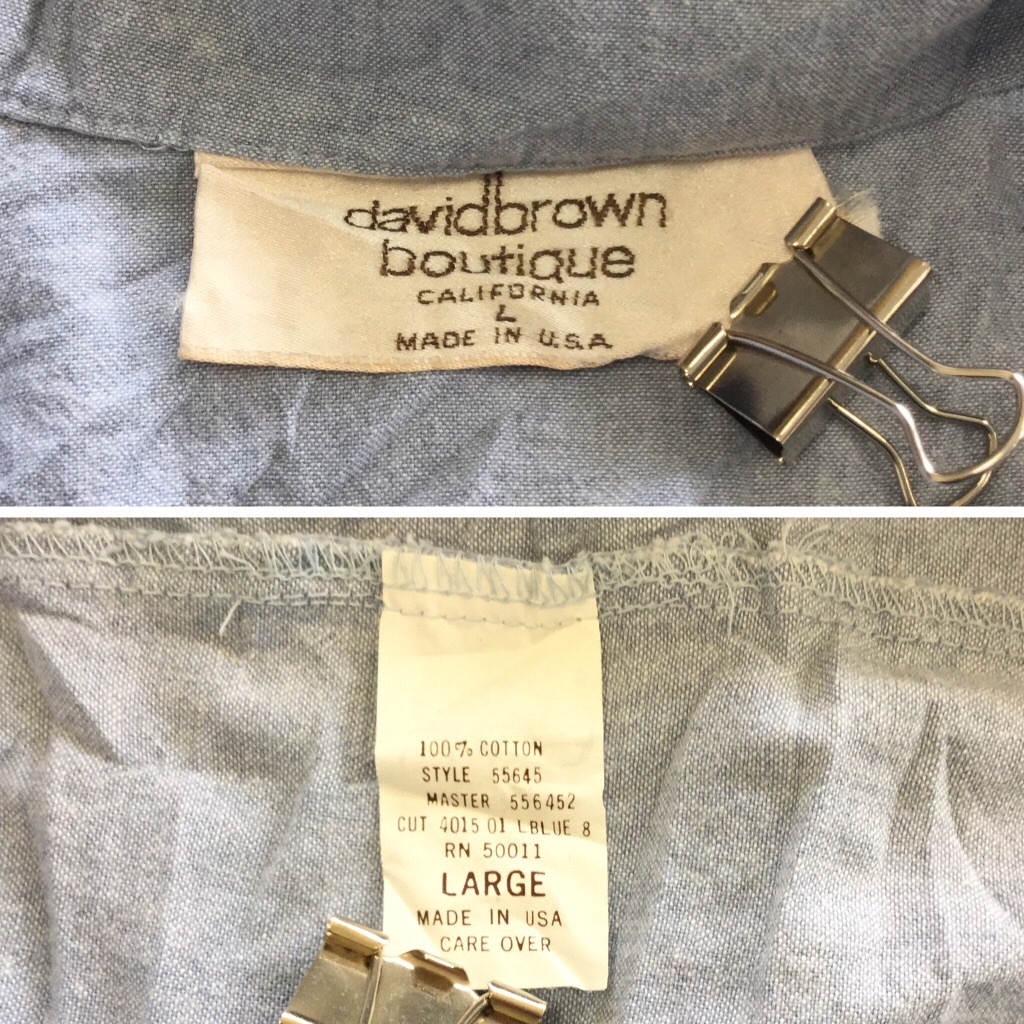 davidbrown boutique Ⱦµ����� ����ĥ��㥱�å� ����ꥫ���� ��ǥ����� L/�����֥졼 �ɽ� �ɥå� �����奢�� MADE IN USA ͢���� ����� ���� ����̵��