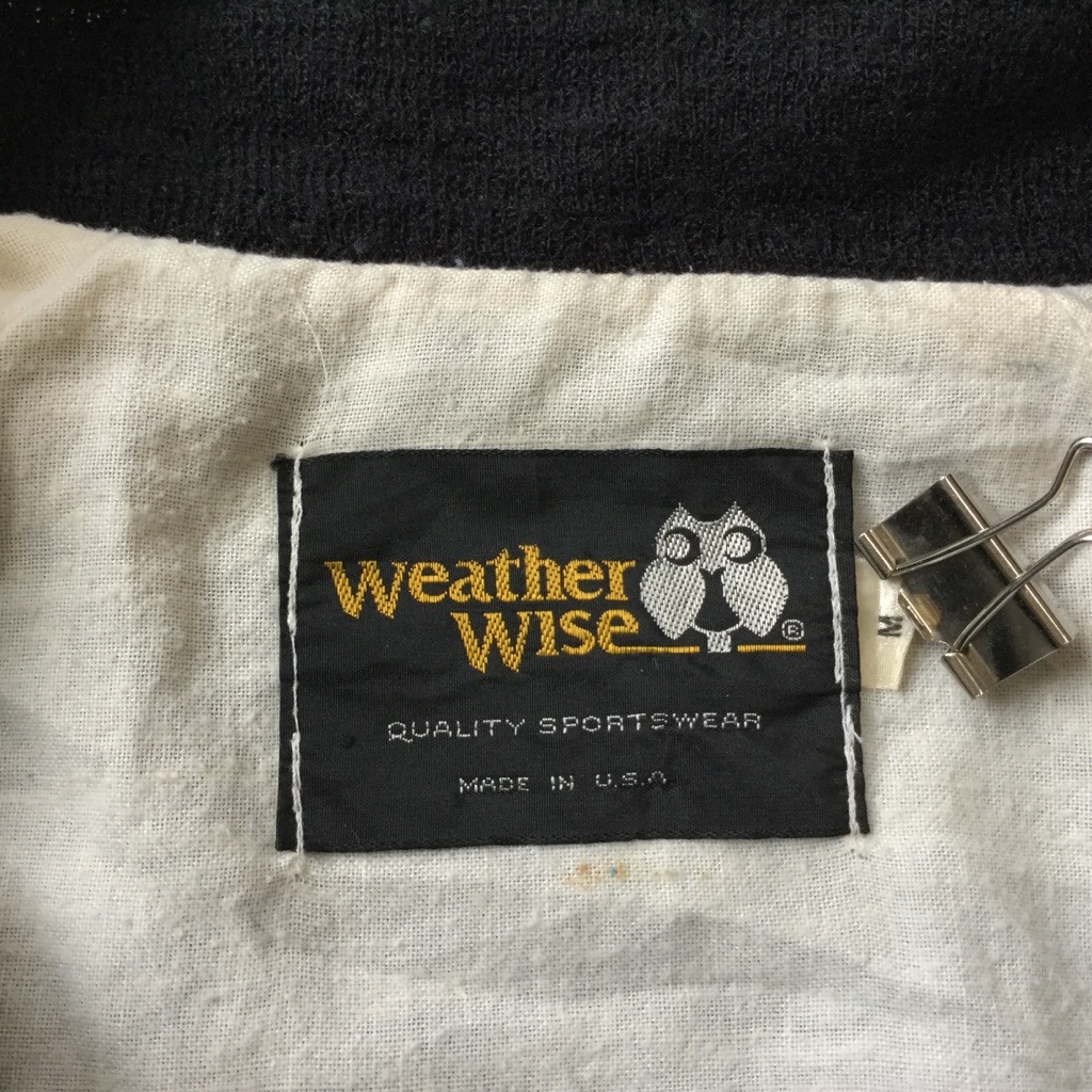 WeatherWise �ʥ����󥸥㥱�å� ����ꥫ���� ���������ॸ���ѡ� ����̵�� ��� M/�����֥�å� MADE IN USA ���ᥫ�� �١����ܡ��른�㥱�å� ���������㥱�å� ���ƥ� ��������� ���岷 ����