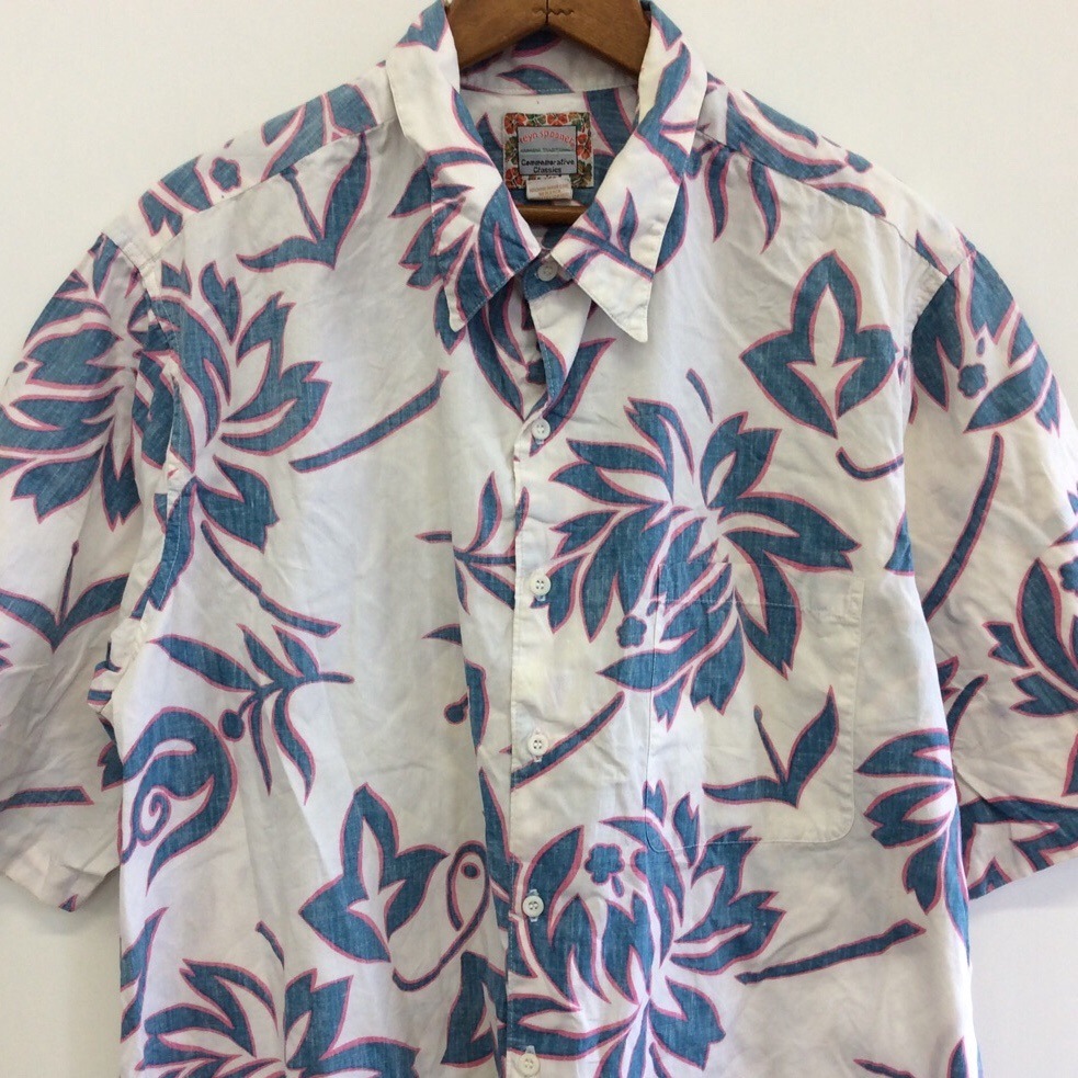 REYN SPOONER �ϥ磻�� ��С����ץ��� ������ �ϥ磻���󥷥�� XL/�� �쥤�󥹥ס��ʡ� Ⱦµ����� ���岷