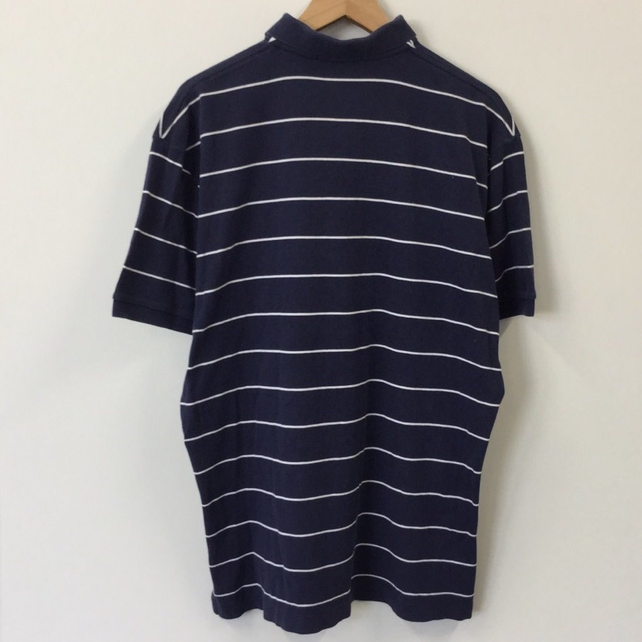 Polo by Ralph Lauren ラルフローレン ボーダー ワンポイントロゴ 半袖ポロシャツ サイズL 紺色 US古着 | ー品切れー | SPEC.CO.,LTD. Polo by Ralph Lauren ラルフローレン ボーダー ワンポイントロゴ 半袖ポロシャツ サイズL 紺色 US古着 | ー品切れー | SPEC.CO.,LTD.
