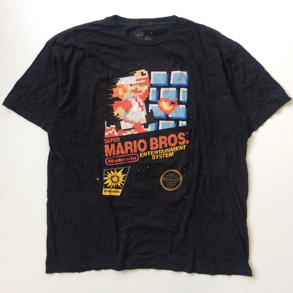 SUPER MARIO ѡޥꥪ ǤŷƲ ꥫ͢ ̵ ȾµT XXL/ 礭 ӥå NINTENDO  եߥ 饷å 2XL XO ᥫ ޥꥪ֥饶