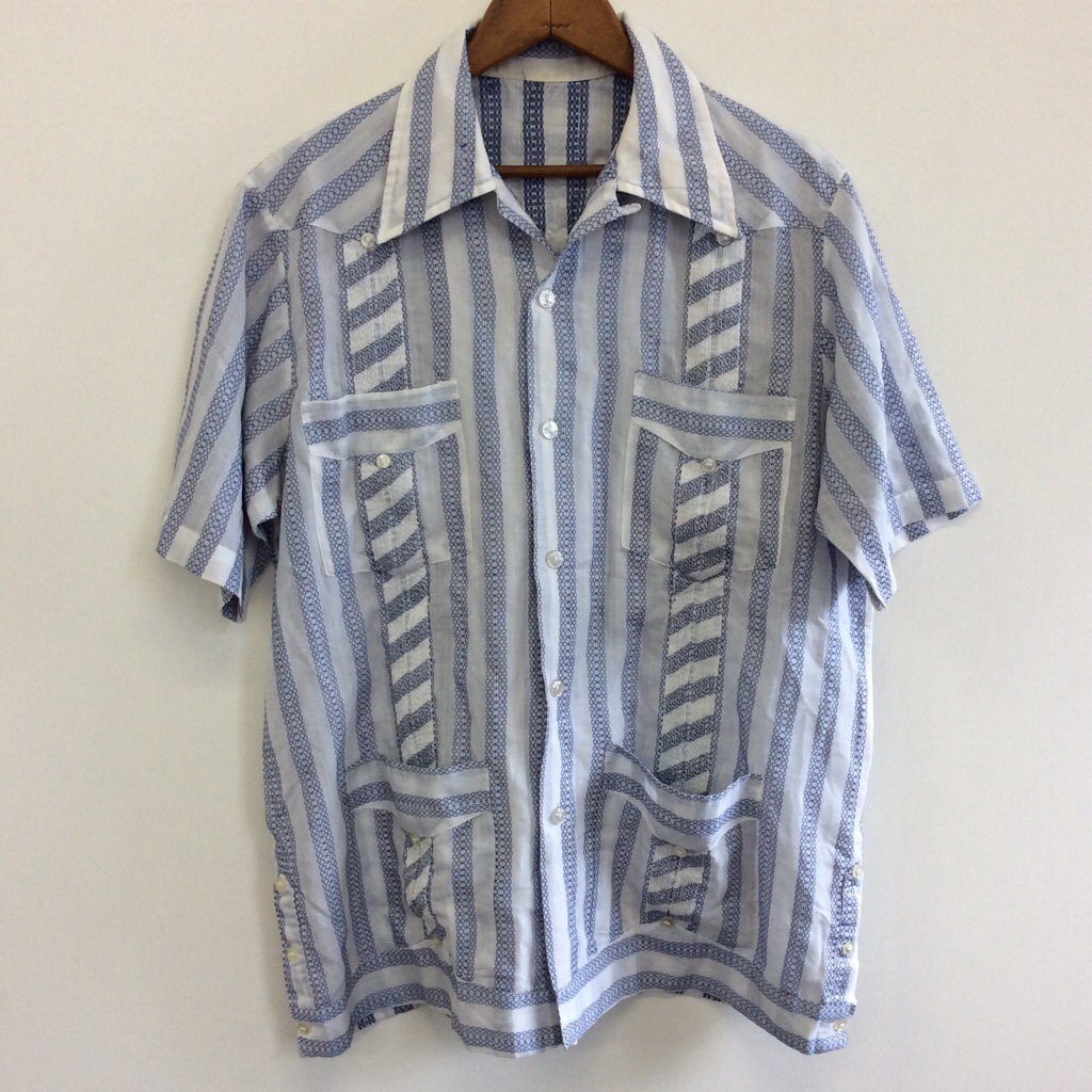 ����ꥫ͢�� Ⱦµ���塼�Х���� ����̵�� M-L/�� ���ȥ饤�� ������٥饷��� Guayabera �쥢 ���岷