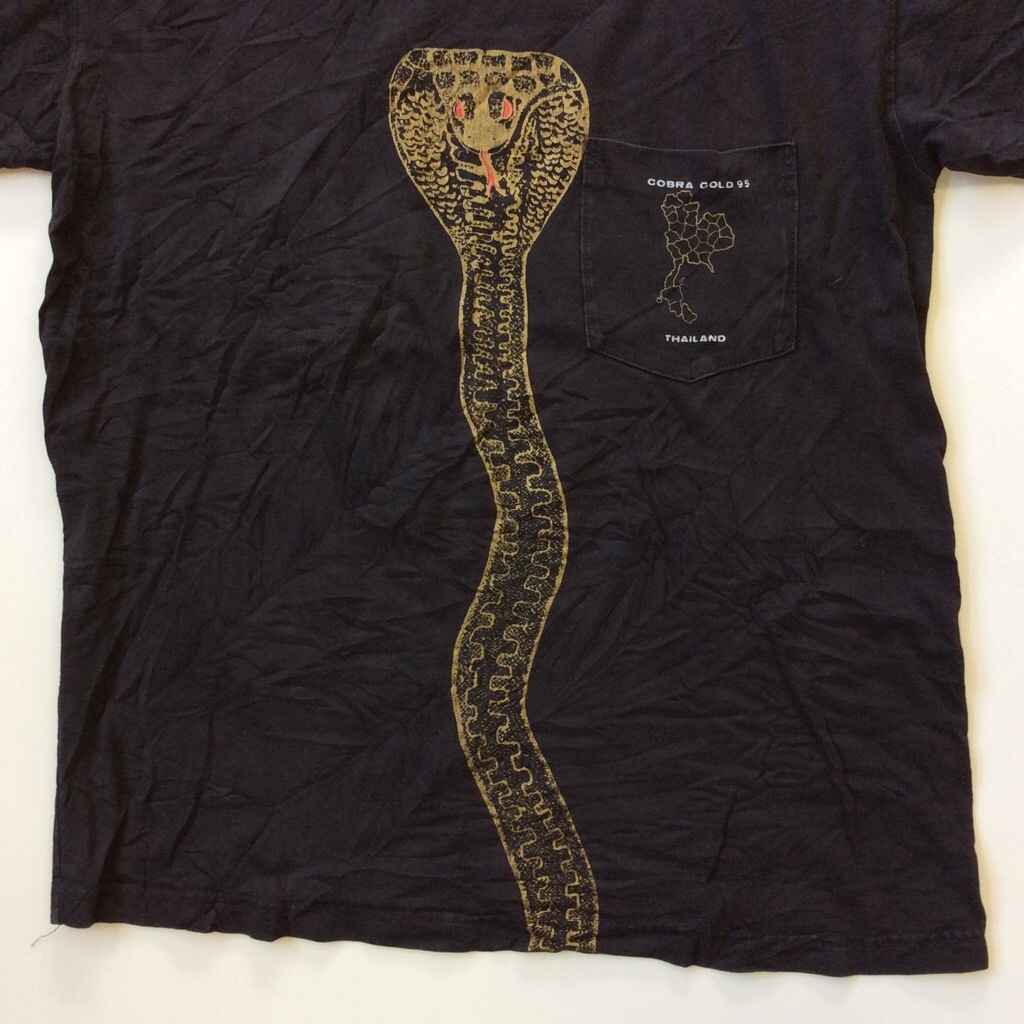 COBRA GOLD 90' ���֥饴����� �ߥ꥿�꡼ �����ߡ� ȾµT����� ����̵�� M-L/�� ����ꥫľ͢�� ��ʪ ARMY �����齬 �� ���͡��� �ݥ��å�T�����