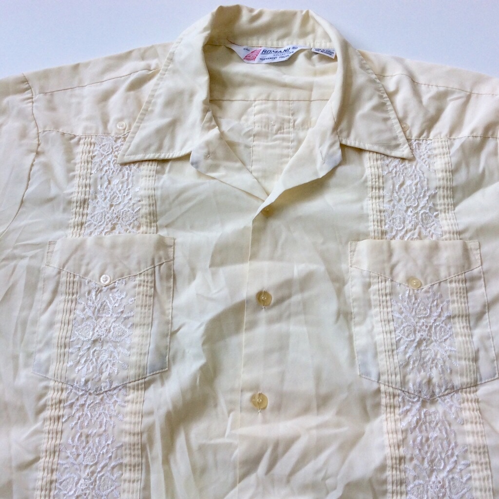 ROMANI ޡ Ⱦµ塼Х ٥ USA͢ XL/꡼ ̵ GUAYABERA ɽ ȥԥ ӥơ 礭 ӥå LL O XO