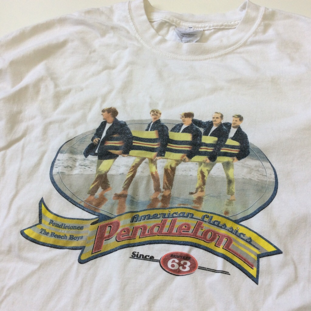 PENDLETON x THE BEACH BOYS ڥɥȥ x ӡܡ ȾµT ХT åT ꥫ͢ XL/ ̵ 쥢  礭 LL O ӥå С T USA ֥ 60's