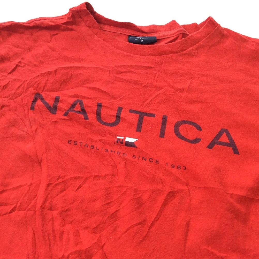 NAUTICA Ρƥ ʥ ȾµT  M/ ̵ ꥫ͢ ץ ١å ᥫ USA CANADA ֥ 90's