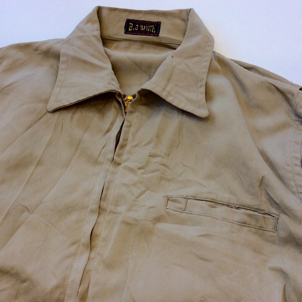 50's BIG SMITH �ӥå����ߥ� �ӥ�ơ��� ������㥱�å� ����̵�� S-M/�١����� ����ꥫ͢�� USA �������󥰥ȥå� �֥��� ���饦������ ���ץ�󥰥��åѡ� ��˥���ᥤ��