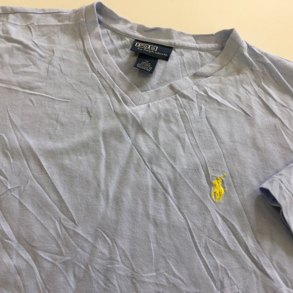 Polo by Ralph Lauren �ݥ� ���ե������ ȾµT����� V�ͥå� ����̵�� M/�忧 ����ꥫ͢�� ���ݥ���� USA �֥��� ����ץ� ����