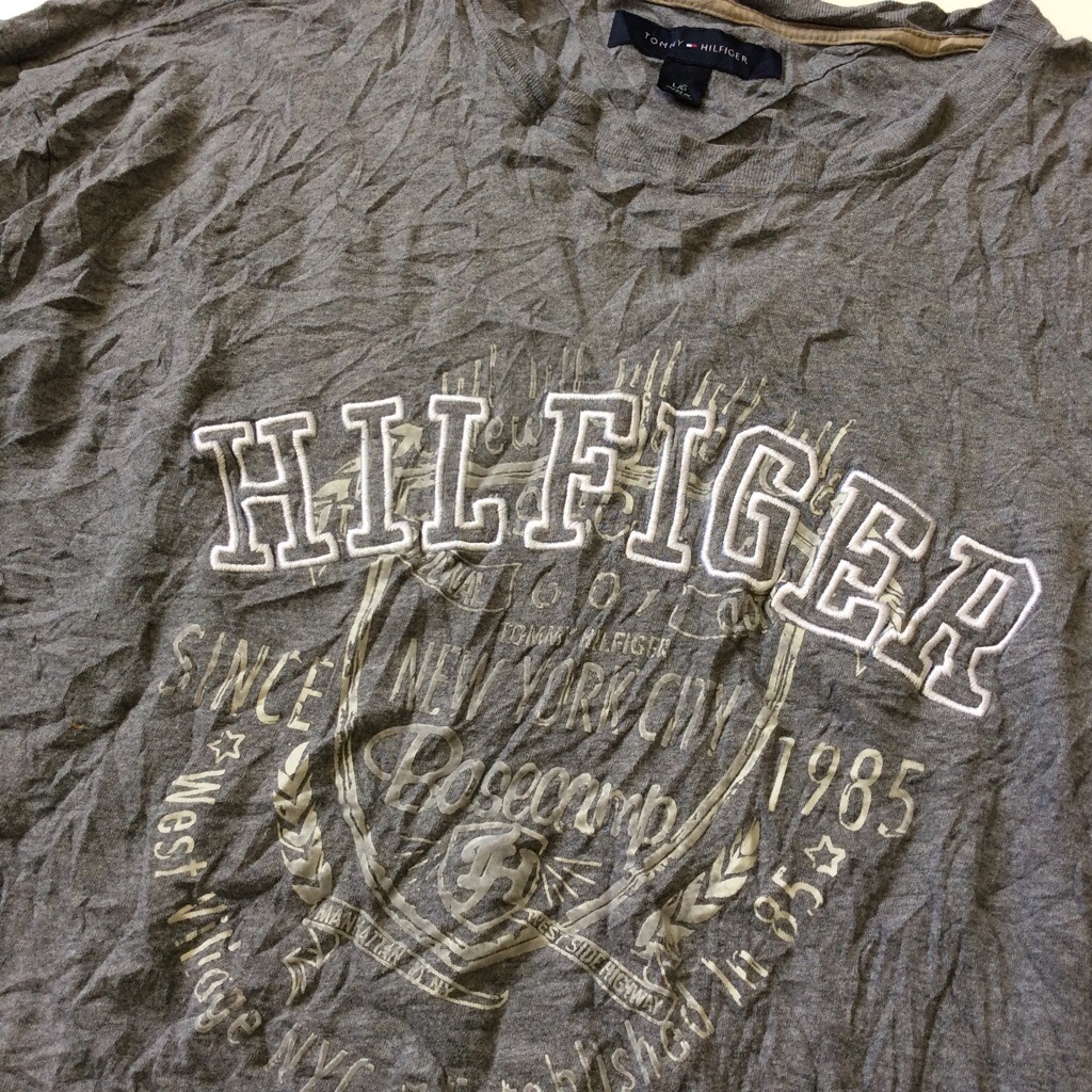 TOMMY HILFIGER �ȥߡ��ҥ�ե����� �ɽ� x �ץ��� ĹµT����� ����̵�� L/���졼 ����ꥫ͢�� USA �֥��� ���ᥫ�� ���岷 ����T
