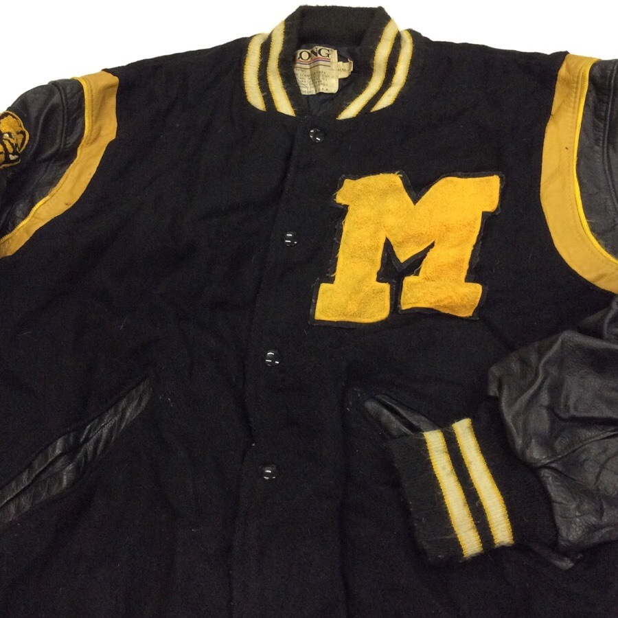 80's DeLong �ǥ��� ������ơ��� ��������� ���������ॸ���ѡ� ����ɥ��㥱�å� ����̵�� M/�����֥�å����ޥ������� ����ꥫ͢�� MADE IN USA ���ᥫ�� �֥��� ��åڥ� �ġ��ȡ��� µ�� �֥�ɥå� ���岷 ����