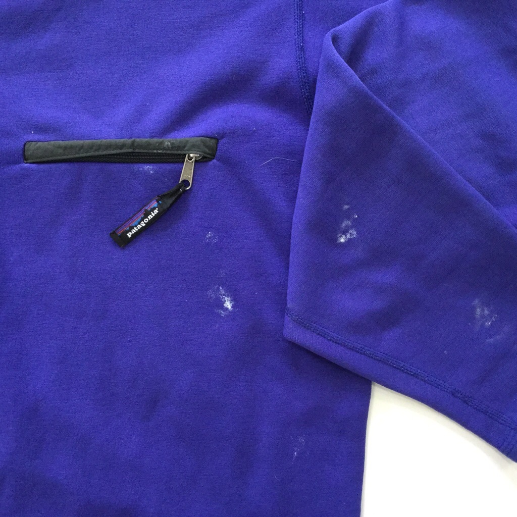 Patagonia �ѥ����˥� �ץ륪���С� �ե꡼�� �������å� MADE IN USA ����̵�� S/�֥롼 ���åץ���� ����ꥫ͢�� USA ���ᥫ�� �֥��� ̵�� ���岷 ����