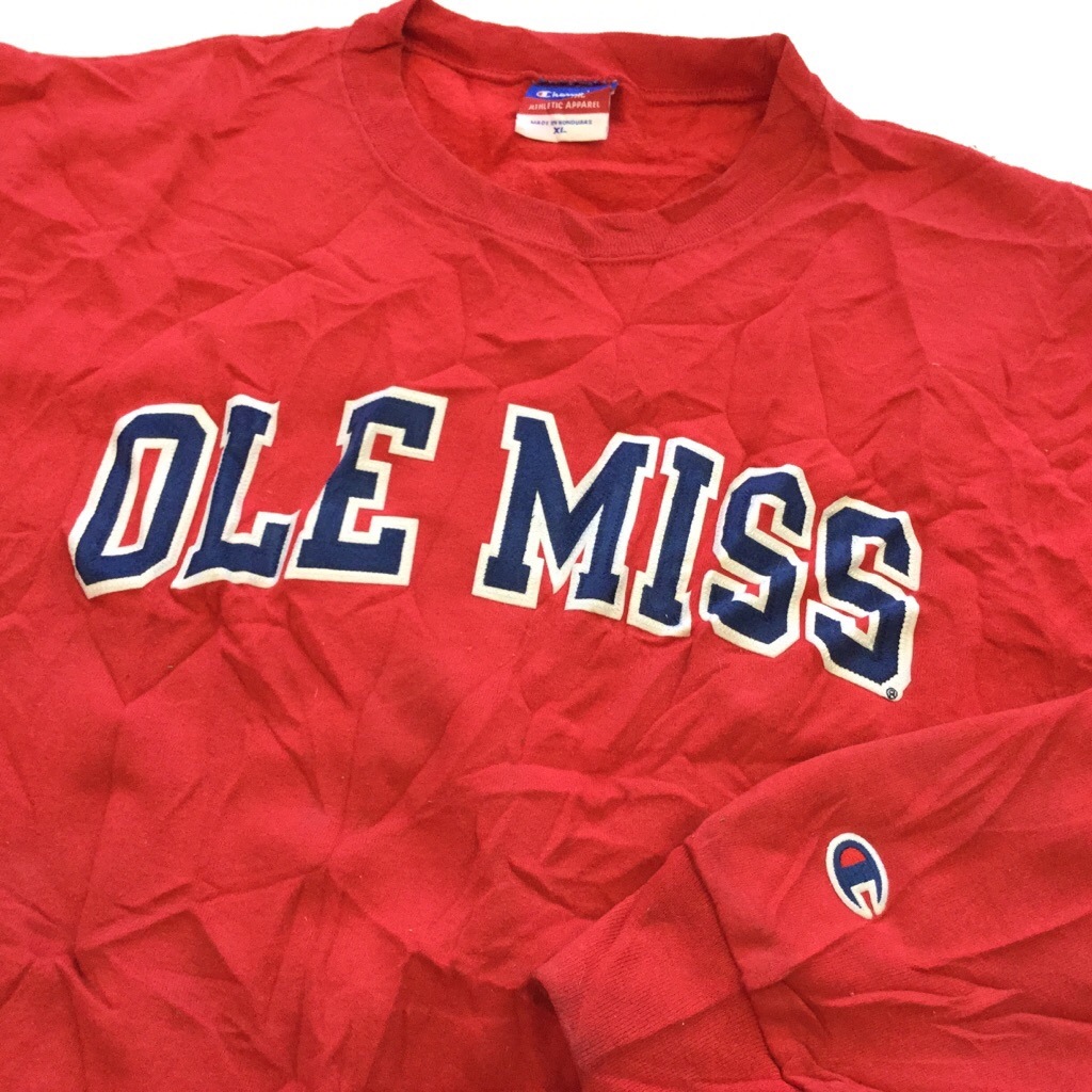 Champion ԥ å ȥ졼ʡ OLE MISS XL/֡å ߥ ꥫ͢ USA ᥫ ֥  å 礭 ӥå С