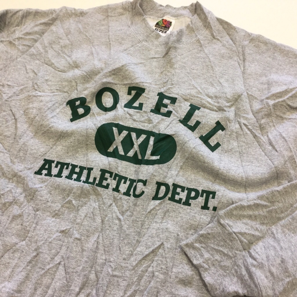 ꥫ å ȥ졼ʡ FRUIT OF THE LOOM XL/ߤꥰ졼  MADE IN USA åͥå ̵ ͢ ݡ 岷  å 礭 ӥå С