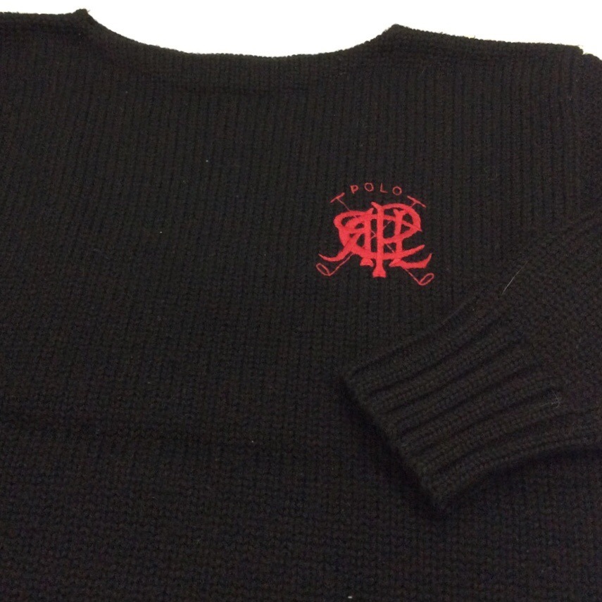 Ralph Lauren ���ե������ �����륻������ �ɽ����ݥ���� ����̵�� M/�����֥�å� ������� ���ᥫ�� �֥��� ���� ���������� �˥å� RL �ݥ� ���岷 ����