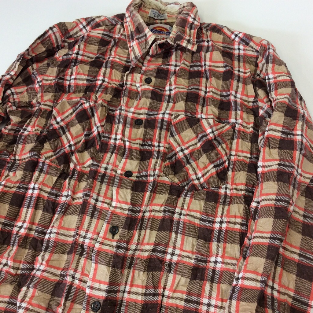 DICKIES �ǥ��å����� �ӥ�ơ��� Ĺµ�ͥ륷��� �������� ����̵�� M/��ϡ��֥饦�� ����ꥫ͢�� USA ���ᥫ�� �֥��� ������� �ץ��ȥͥ� �ե��ͥ� �����å������ ���岷 ����