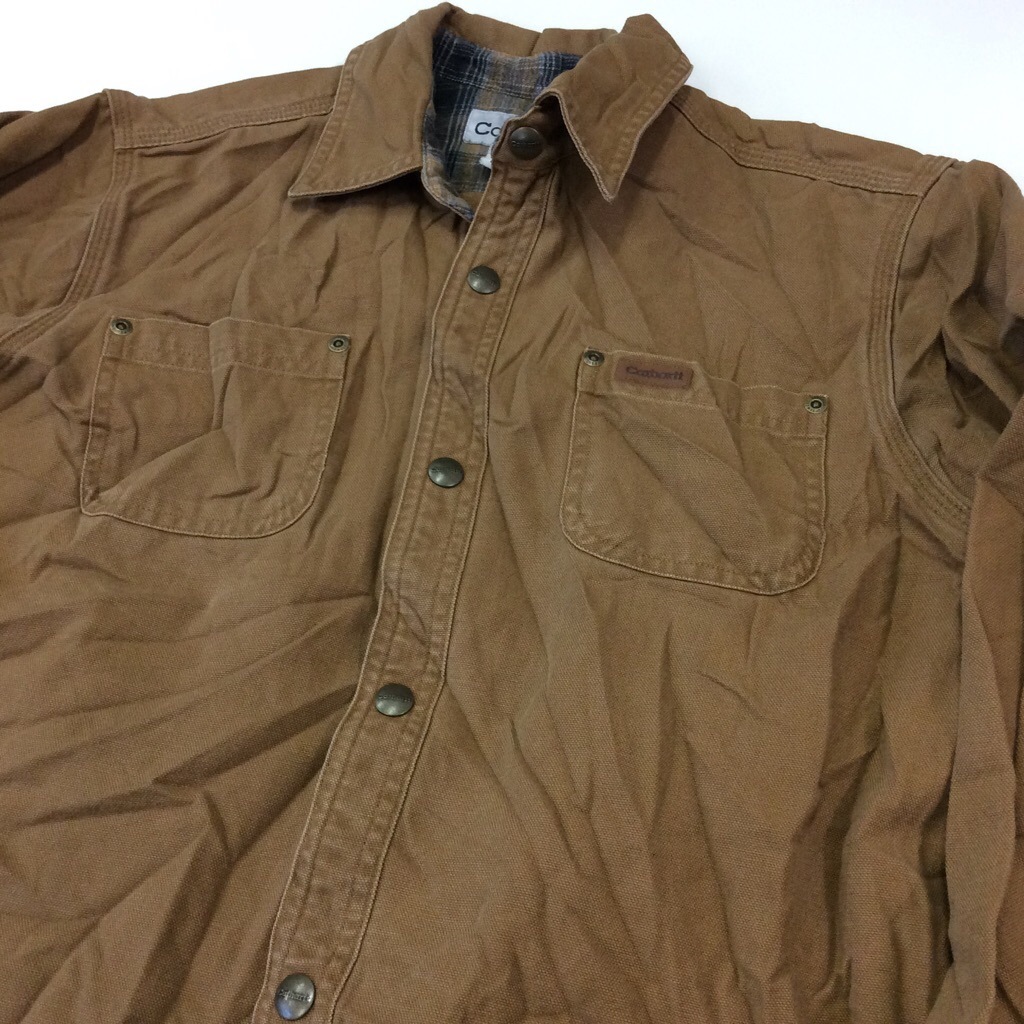 CARHARTT �����ϡ��� Ĺµ�������� ���å��� ���� ����̵�� S��M/�㡦�֥饦�� ����ꥫľ͢�� USA ���ᥫ�� �֥��� ���� �ͥ륤��ʡ��դ� ���岷 ���� DIY �����