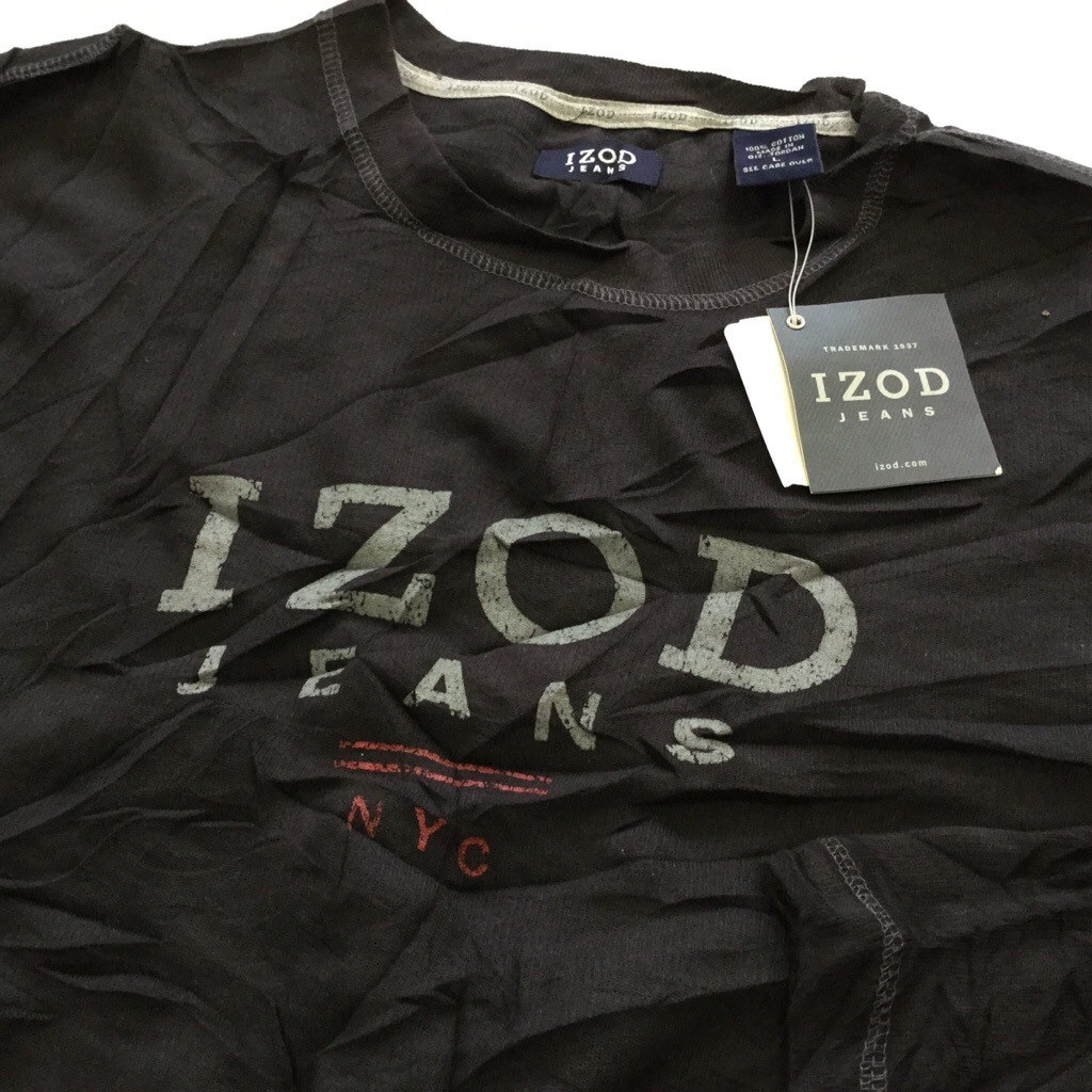 ̤���� IZOD JEANS �������å� ������ ĹµT����� ����̵�� L/�����֥�å� �ǥåɥ��ȥå� ����ꥫ͢�� USA ���ᥫ�� �֥��� ���� �����å� ����T ���岷 ����