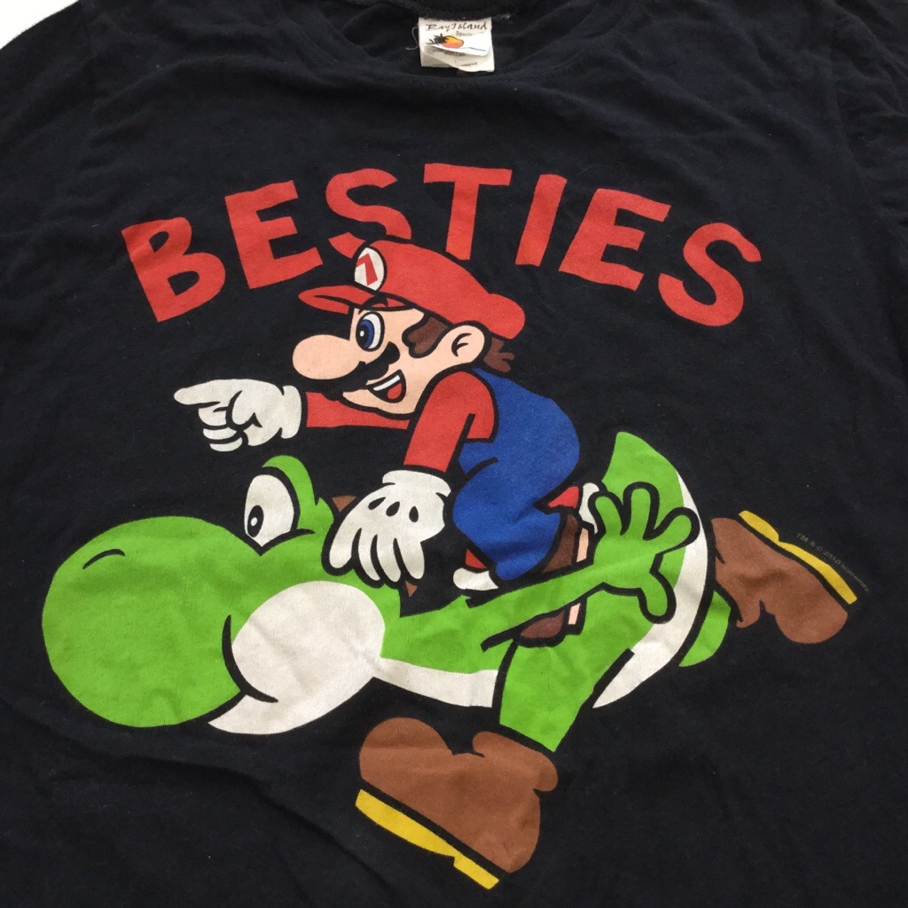 SUPER MARIO �����ѡ��ޥꥪ ��å��� BESTIES ȾµT����� ����̵�� ��ǥ����� S/�����֥�å� ����ꥫ͢�� USA ǤŷƲ NINTENDO ������ �ե��ߥ��� ���饷�å� �ޥꥪ�֥饶���� ���岷