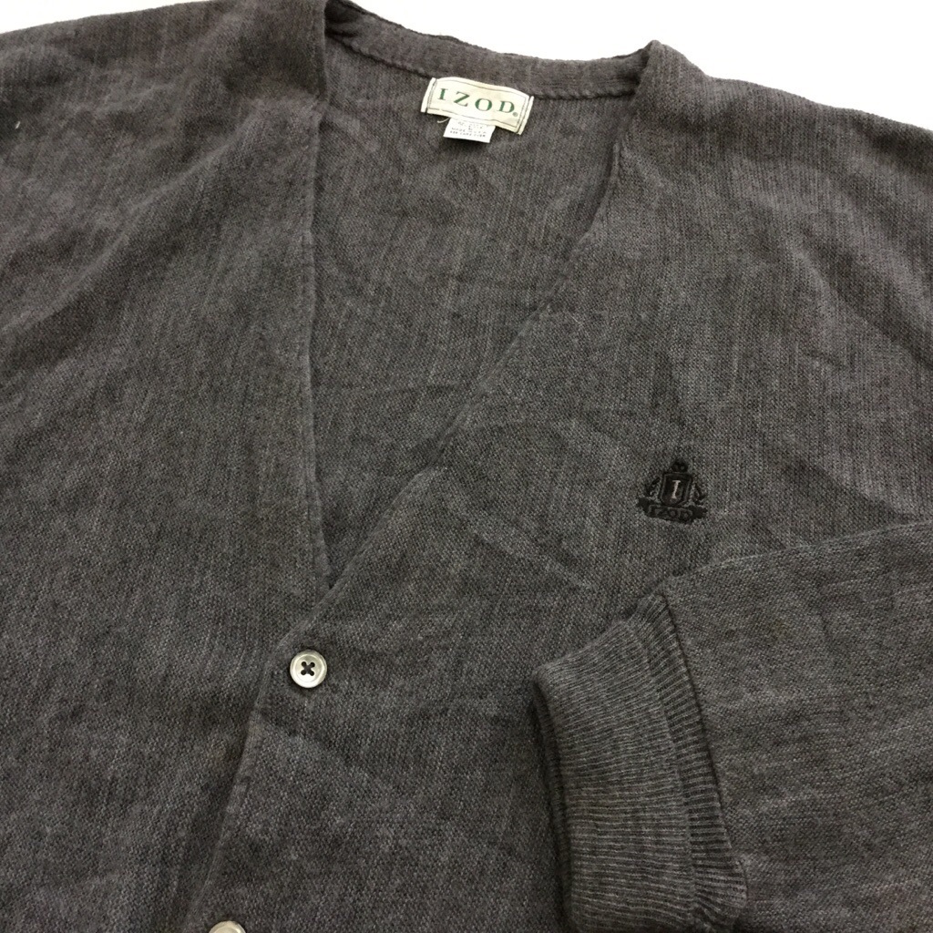 IZOD �������å� ��� �˥åȥ����ǥ����� V�ͥå� ���ݥ���� ����̵�� L/���졼 MADE IN U.S.A. ����֥�� �ɽ� ̵�� ����ꥫľ͢�� �����