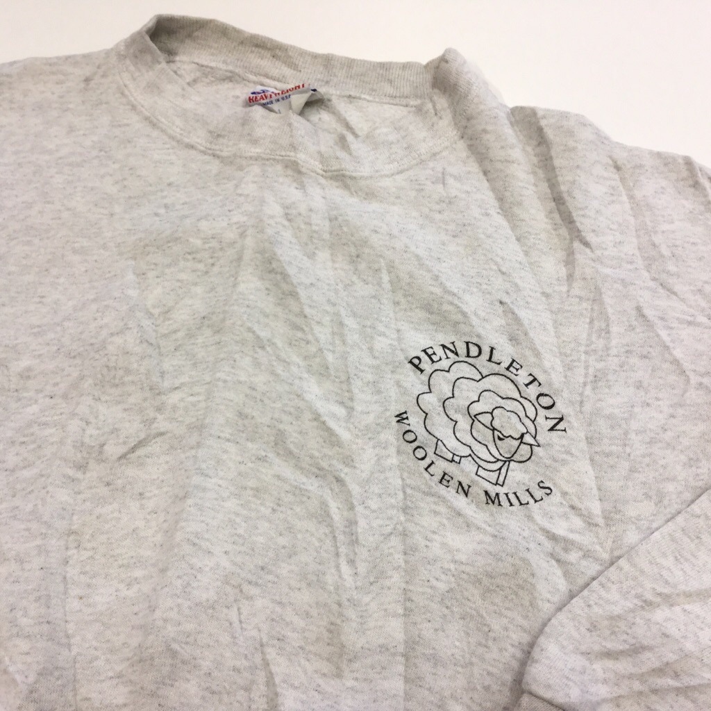 PENDLETON �ڥ�ɥ�ȥ� �������å� �ȥ졼�ʡ� ����̵�� L/���ߤꥰ�졼 ͢���� MADE IN USA ���ᥫ�� �֥��� ������ ���� ���岷 ����