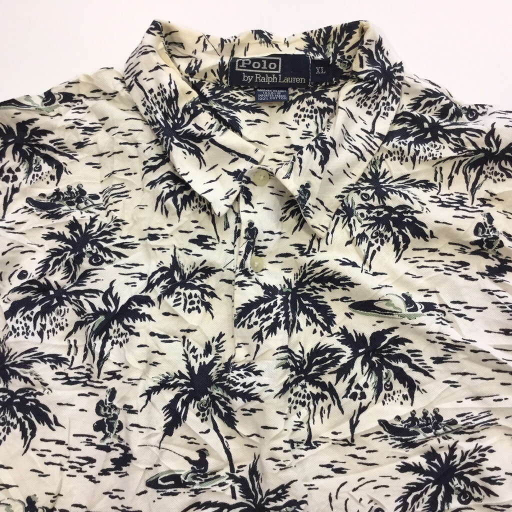 Polo by Ralph Lauren �ݥ� ���ե������ Ⱦµ�ݥ������ ���� ����̵�� XL/���� �꥾���� ��� ����ꥫ͢�� MADE IN USA ���ᥫ�� �֥��� �礭�� �ӥå� �����С� ���岷 ����