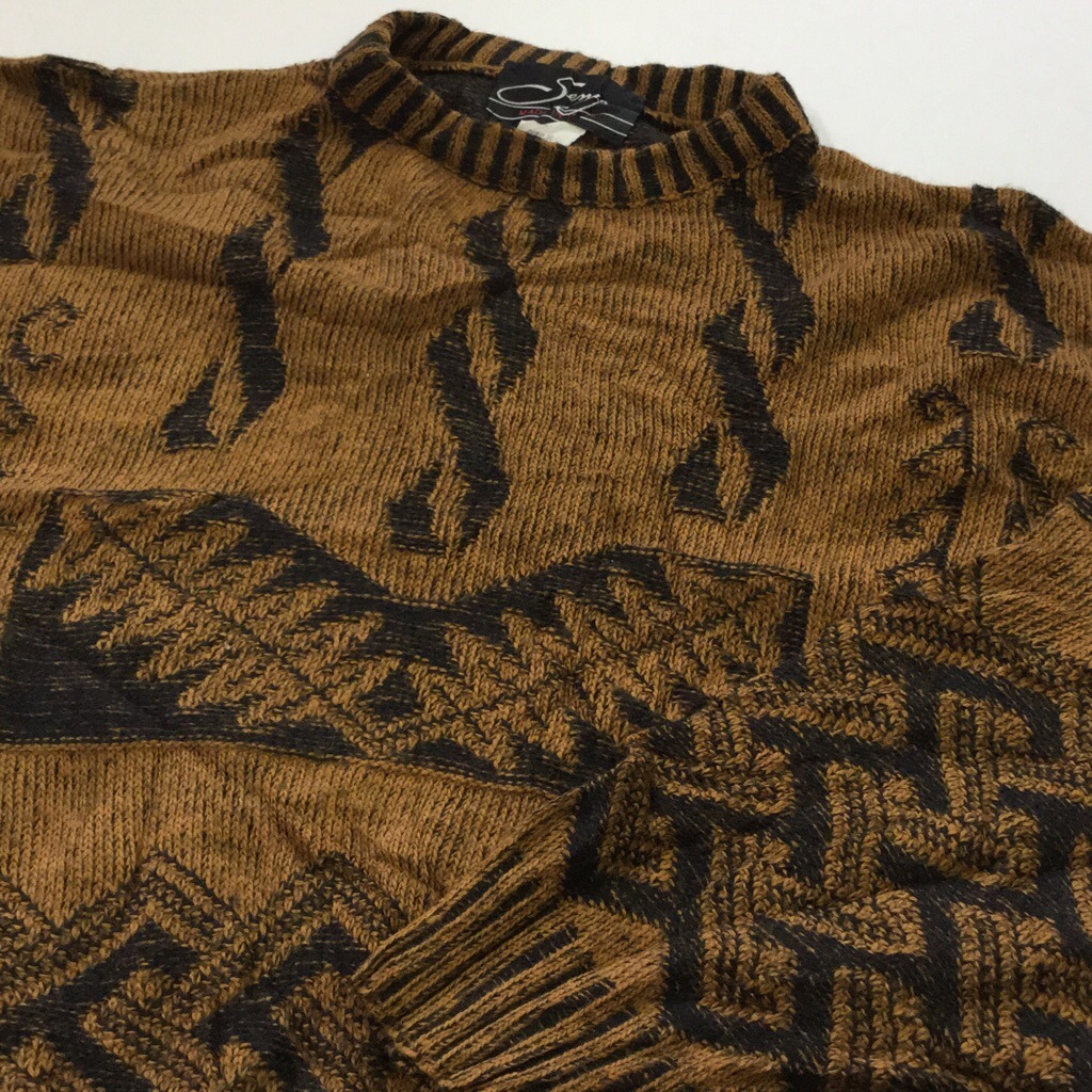 ����ꥫ͢�� ������������ �˥å� MADE IN ITALY ����̵�� XL/��x�� �� �����֥� ��ʪ ���� ���롼�ͥå� �礭�� �ӥå� �����С� USA���� ���岷 ����