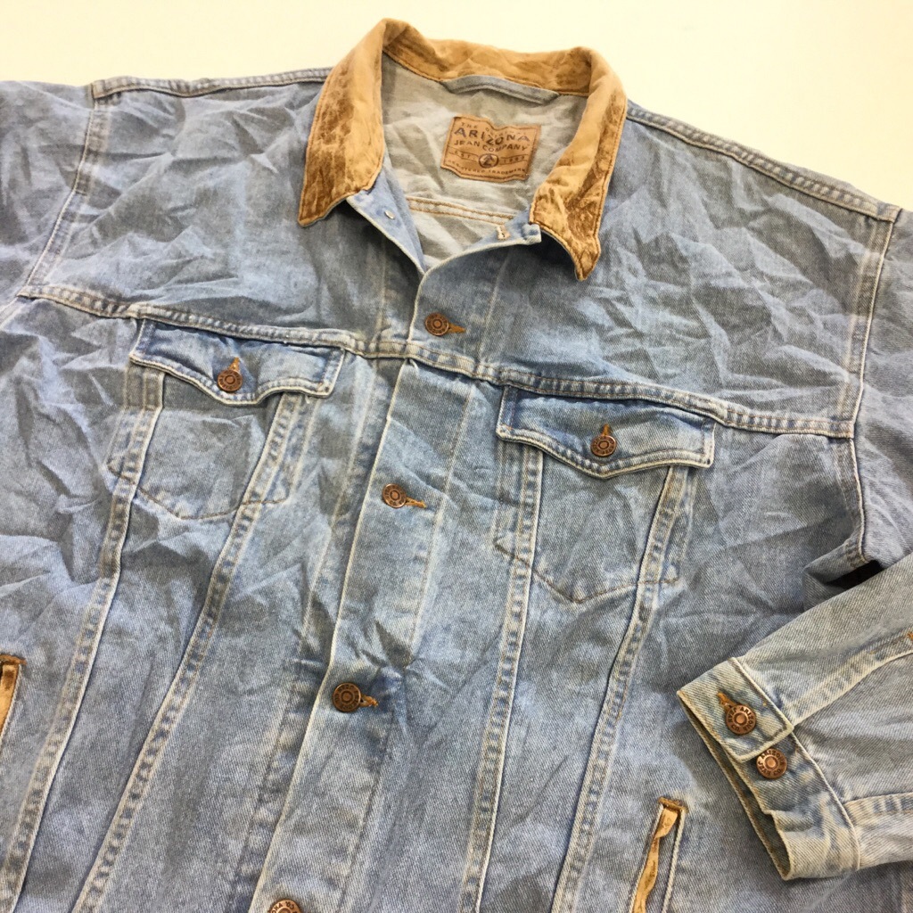 ����ꥫ���� �ǥ˥ॸ�㥱�å� G����� 2XL/�������֥롼x�쥶��Ĵ���顼 ����̵�� MADE IN USA ��� ��������� ���ᥫ�� 4�ݥ� ľ͢�� ����� ���� �礭�� �ӥå� �����С� XXL ARIZONA