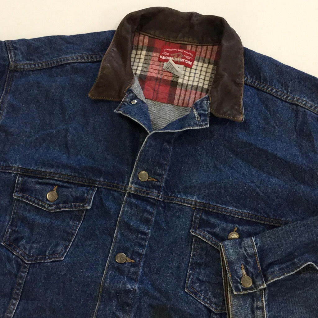 MARLBORO �ޥ�ܥ� ����ꥫ͢�� �ǥ˥ॸ�㥱�å� G����� XL/����ǥ��� �쥶�����顼 �׶� ����̵�� USA ��� ��������� ���ᥫ�� 4�ݥ� ����� ���� �礭�� �ӥå� �����С�