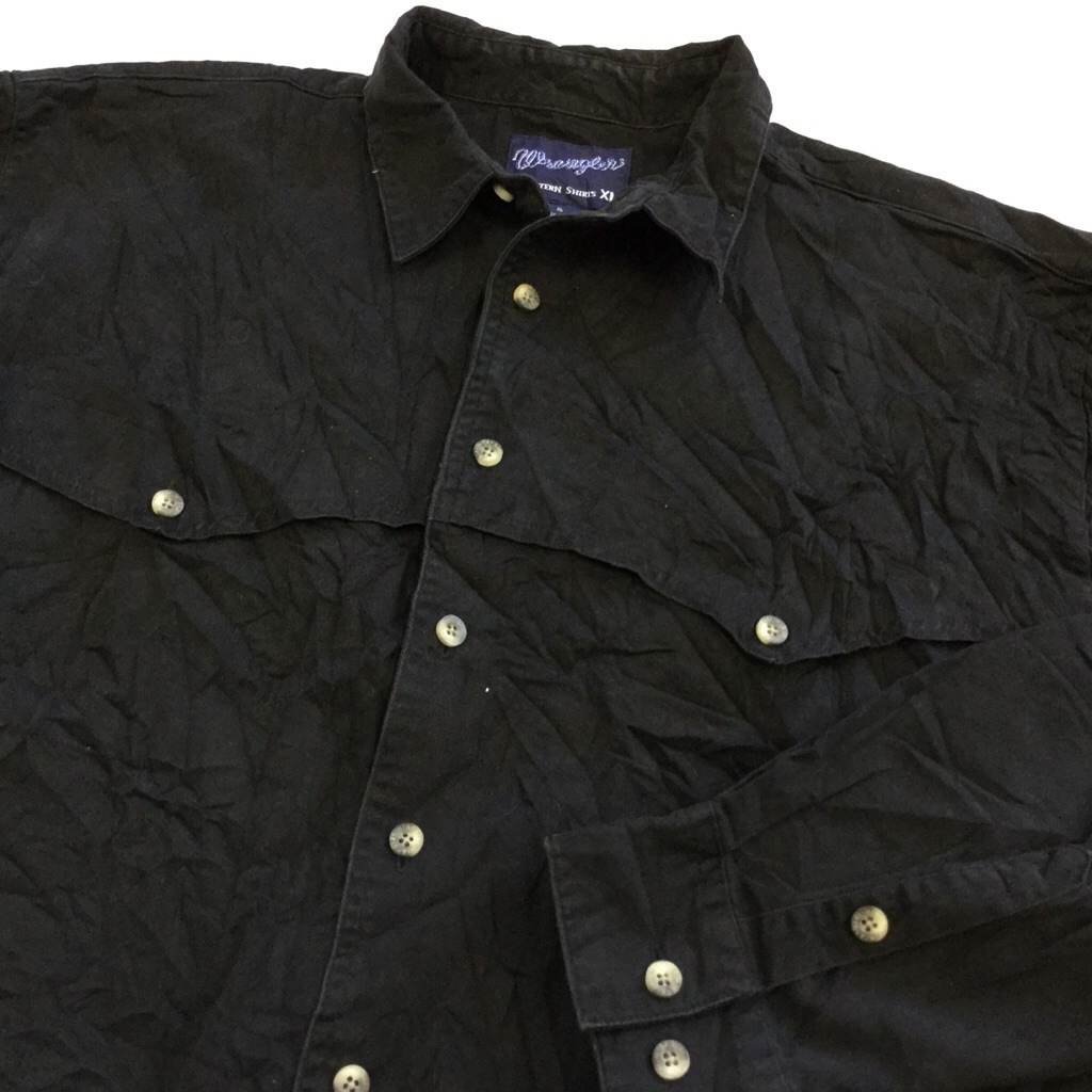 Wrangler ��󥰥顼 ����ꥫ���� Ĺµ����� ���åȥ󥷥�� ����̵�� XL/�����֥�å� USA ��� ���ᥫ�� ľ͢�� ����� ���� �礭�� �ӥå� �����С�