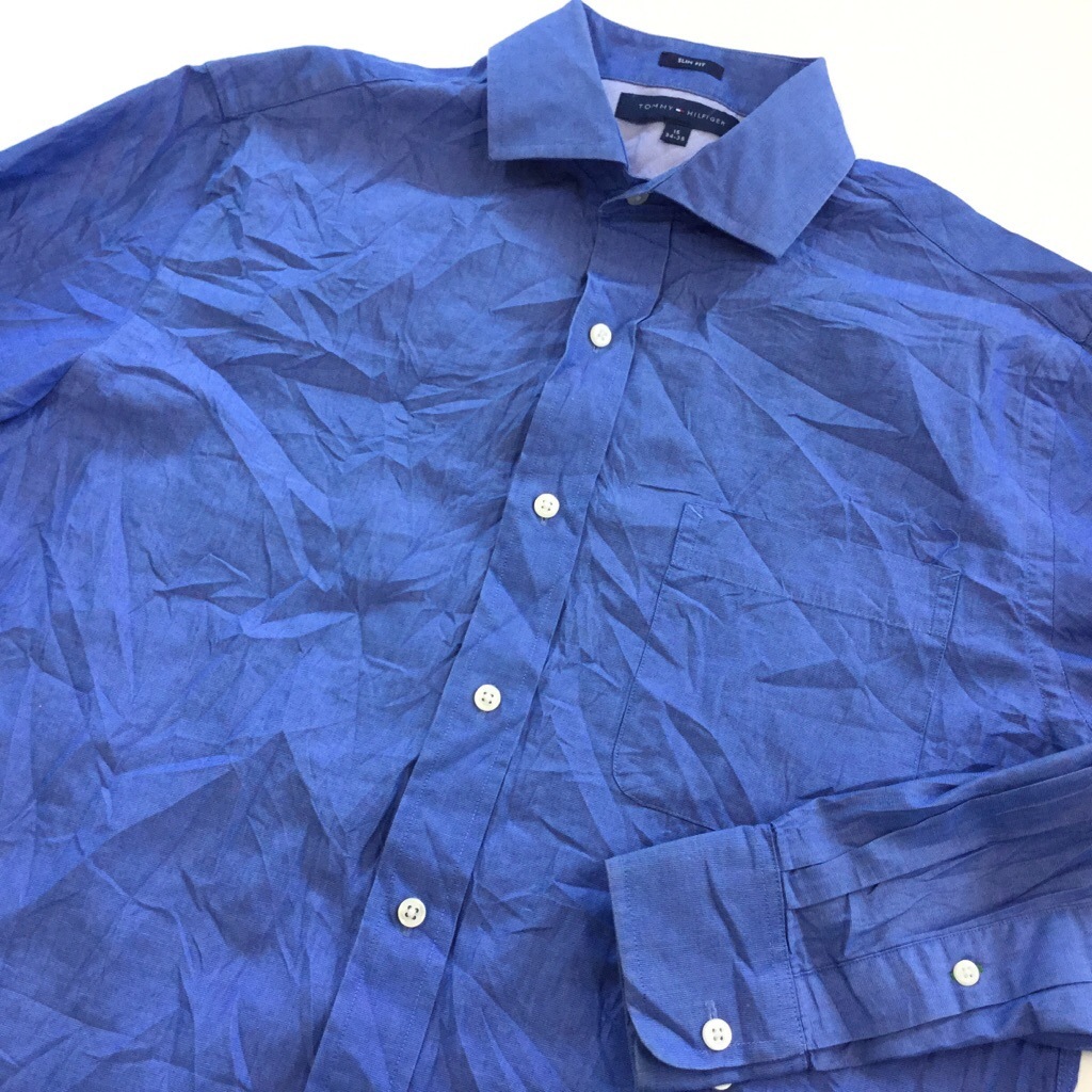 TOMMY HILFIGER �ȥߡ��ҥ�ե����� Ĺµ����� SLIM FIT ����̵�� 15(34-35)/�ġ��֥롼�� ����ꥫ͢�� USA ���ᥫ�� �֥��� Y����� ̵�� �ץ졼�� ���岷 �����奢��