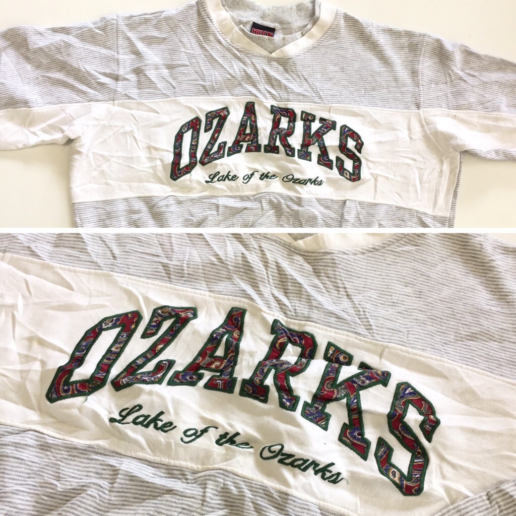 ����ꥫ���� OZARKS �������å� �ȥ졼�ʡ� ��� XL/�򡦥ۥ磻�� �ڡ����꡼ �쥿���� ���֥�ͥå� HILTON MADE IN USA ����̵�� ͢���� ���岷 ���� �����å� �礭�� �ӥå� �����С�