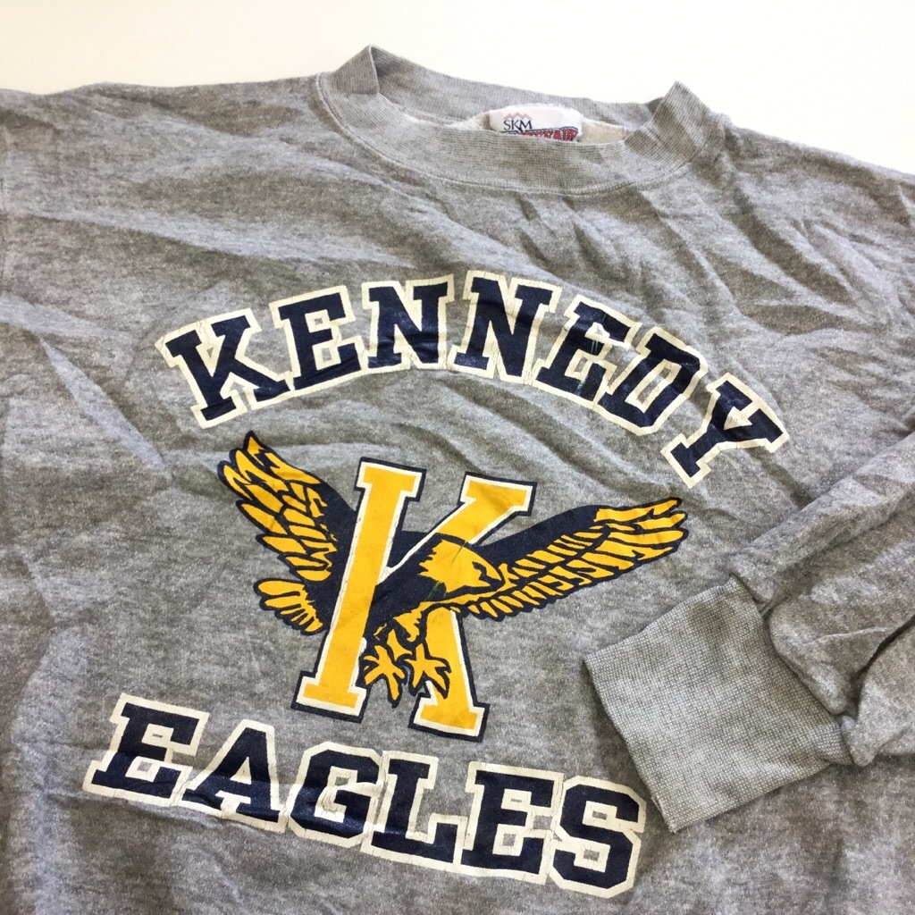 ����ꥫ���� KENNEDY EAGLES �������å� �ȥ졼�ʡ� ����̵�� ��� S/���ߤꥰ�졼 MADE IN USA ���ͥǥ� �������륹 ͢�� ���ᥫ�� �����å� ���ݡ��� ���岷 ����