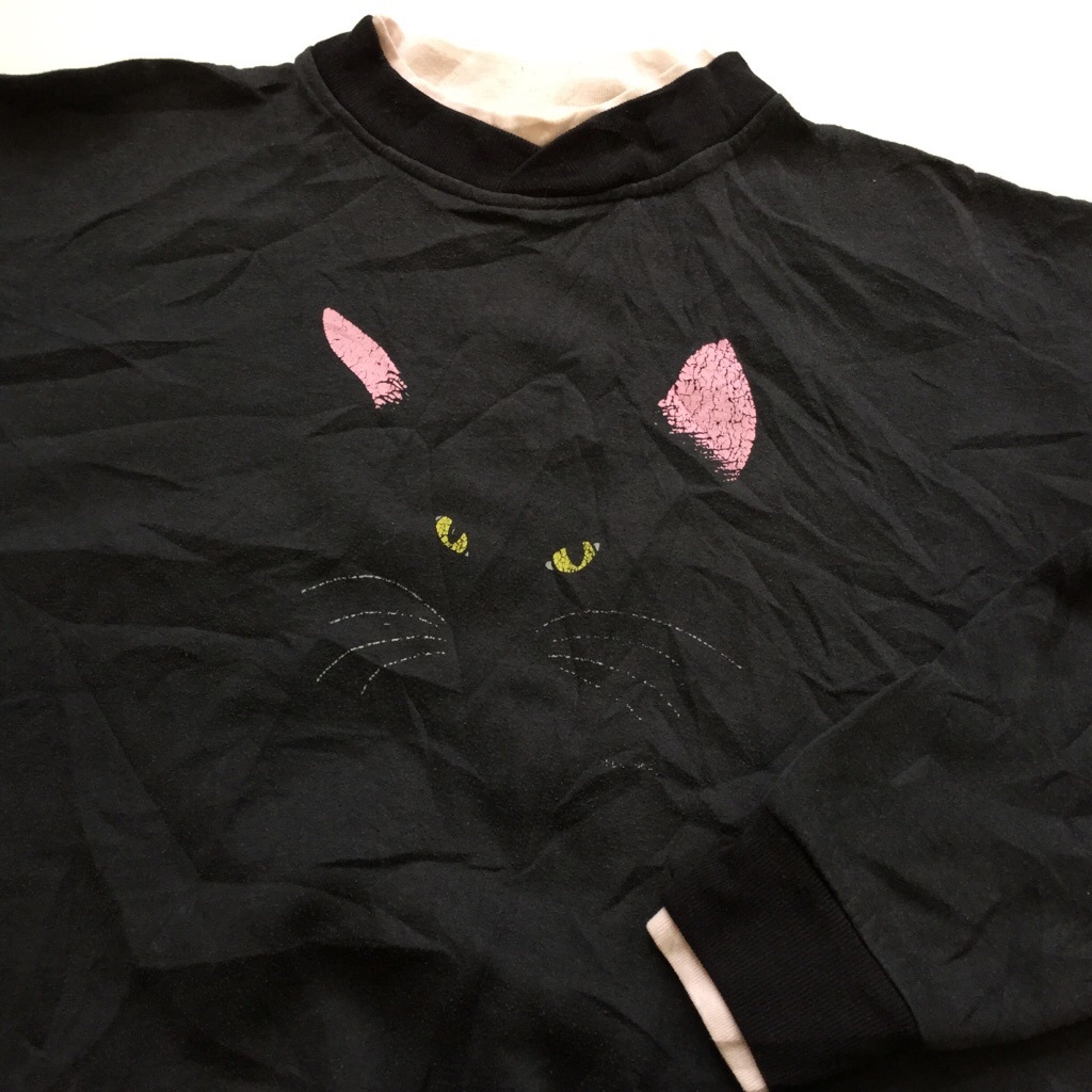 ����ꥫ���� ��ǥ����� ��ǭ�������å� ���֥�ͥå��ȥ졼�ʡ� XL/�����֥�å� cat �����å� MADE IN U.S.A. ���岷 ����̵�� ͢���� �礭�� �ӥå� �����С�