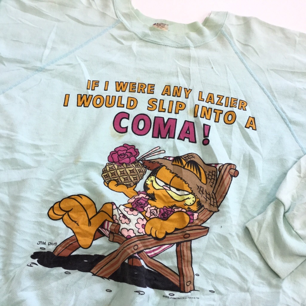 Garfield �����ե������ ����ꥫ���� ��ǥ����� ��� �������å� �ȥ졼�ʡ� L/�ߥ�ȥ��꡼�� ���ᥳ�� ����� ������� �ӥ�ơ��� �����å� MADE IN U.S.A. ���岷 ����̵�� ͢����