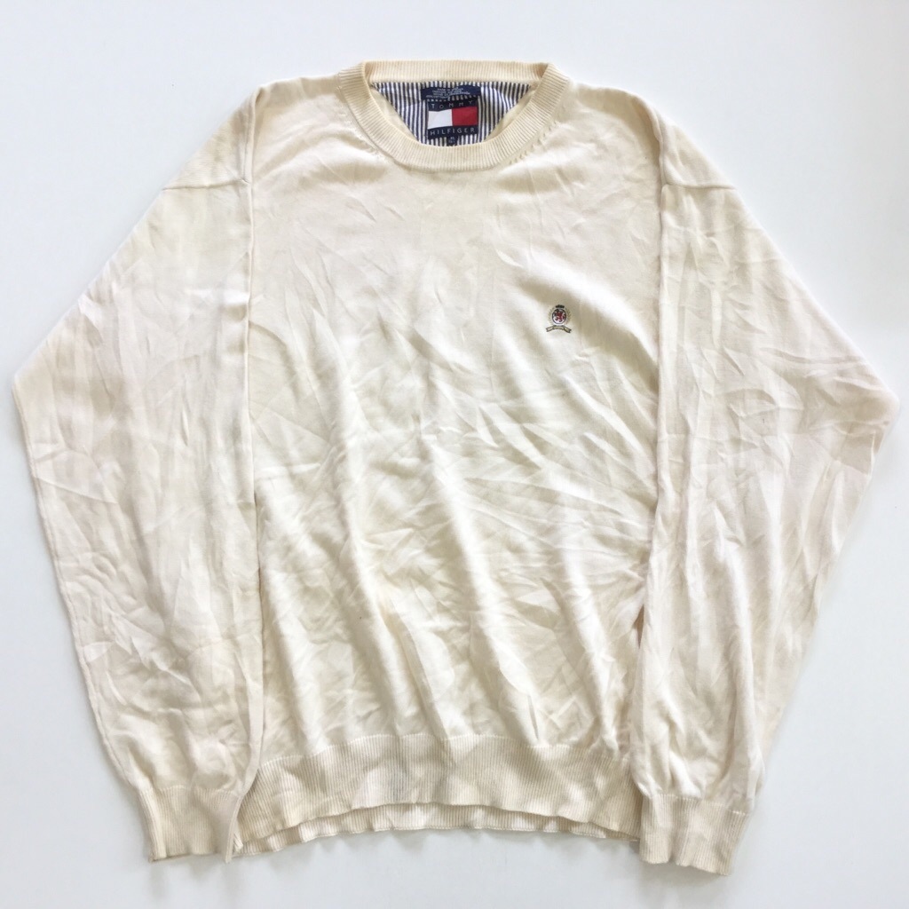 TOMMY HILFIGER �ȥߡ��ҥ�ե����� �˥å� ���åȥ󥻡����� ���ݥ���� ����̵�� ��� XL/���եۥ磻�� ����ꥫ͢�� USA ���ᥫ�� �֥��� ̵�� �ץ졼�� ���岷 ���� �礭�� �ӥå� �����С�