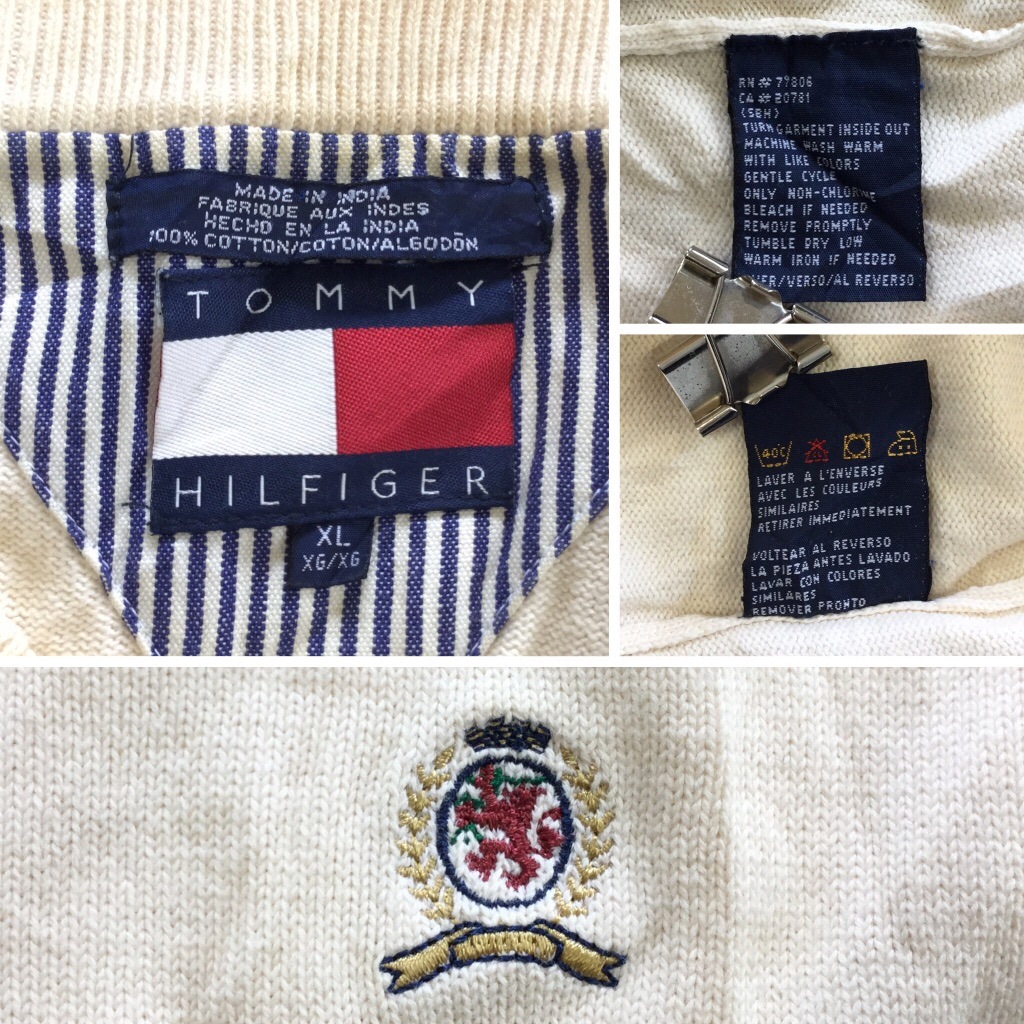 TOMMY HILFIGER �ȥߡ��ҥ�ե����� �˥å� ���åȥ󥻡����� ���ݥ���� ����̵�� ��� XL/���եۥ磻�� ����ꥫ͢�� USA ���ᥫ�� �֥��� ̵�� �ץ졼�� ���岷 ���� �礭�� �ӥå� �����С�