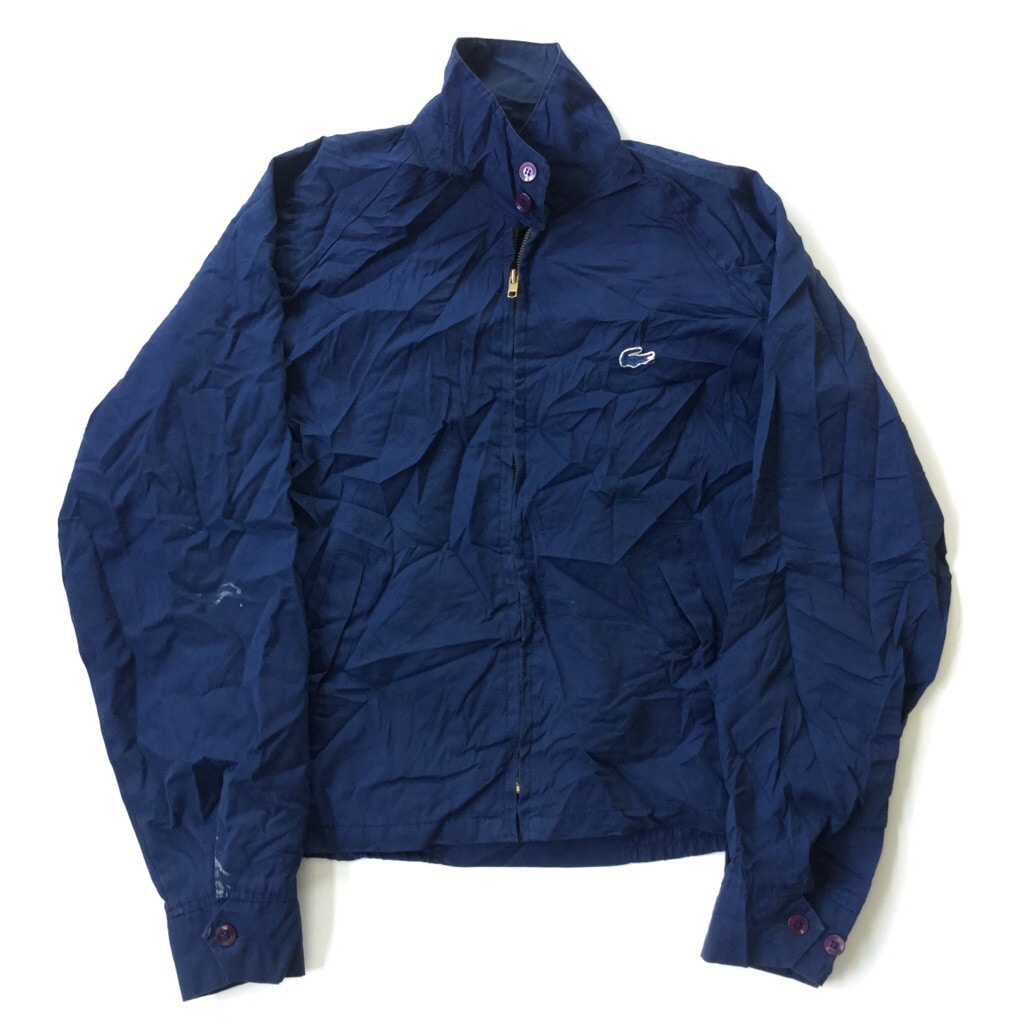 古着 Lacoste ヴィンテージ スイングトップ IZOD社製 青ワニ IZOD LACOSTE アイゾッド ラコステ オールド ドリズラージャケット