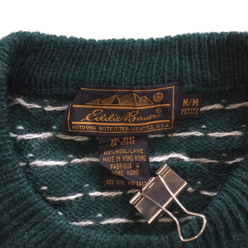 Eddie Bauer ���ǥ��Х����� ������������ �˥å� ����̵�� ��ǥ����� M/�С����꡼�� ��ʪ ���� �� ���� �� ���롼�ͥå� �����ȥɥ� ���ݡ��� ���ᥫ�� ����ꥫľ͢�� USA ���岷 ����