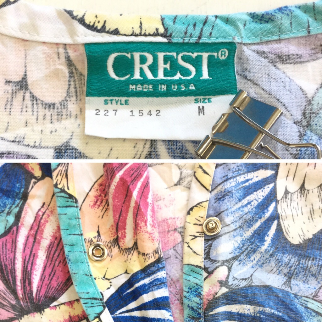 ����ꥫľ͢�� CREST �ɥ���������� ������� �ʡ��� ����̵�� ��ǥ����� M/����x���祦�� �Х��ե饤 ����ĥ��㥱�å� Ĺµ����� MADE IN USA ���ᥫ�� ���岷 ���� ����å�