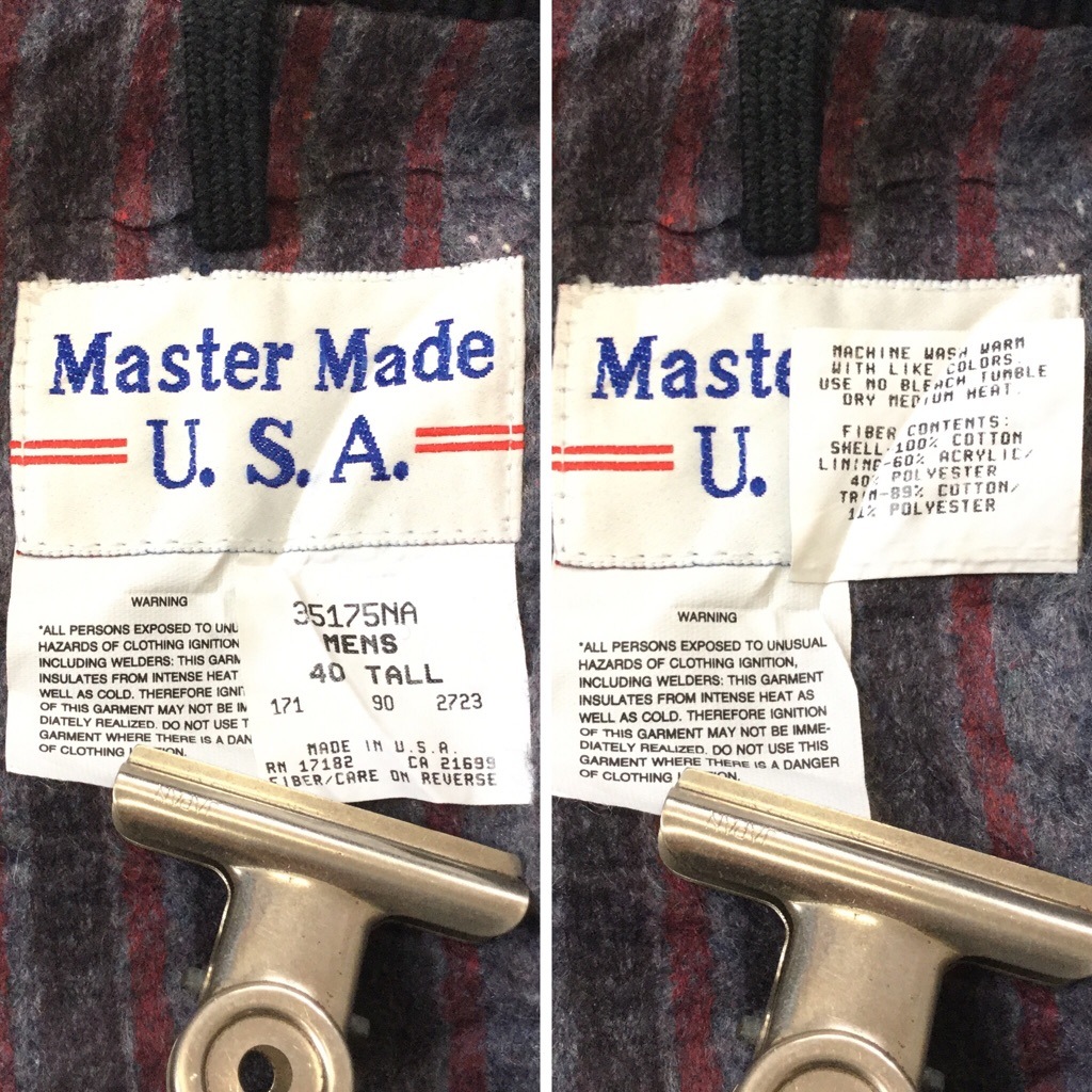 ���å��� ���С������� �쥤��ޥ󥸥㥱�å� ����ꥫ���� Master Made U.S.A. �쥤������� ������㥱�å� 40/�����ͥ��ӡ� ���ᥫ�� ���� Ϸ�� ���岷 ���� ���� �ӥ�ơ��� �֥�󥱥åȥ饤�ʡ� �礭�� �ӥå� �����С�