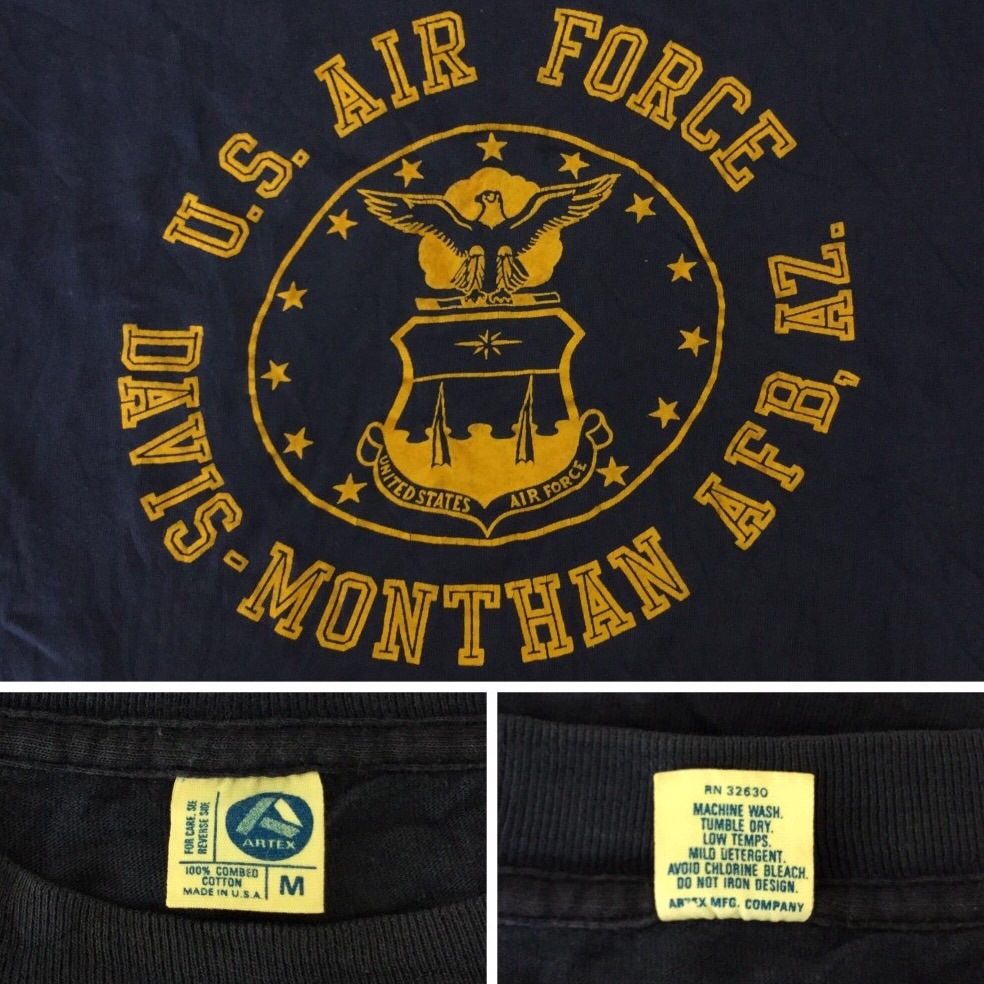 U.S. AIR FORCE ȾµT ARTEX 70'80'S M  MADE IN USA ARMY ߥ꥿꡼