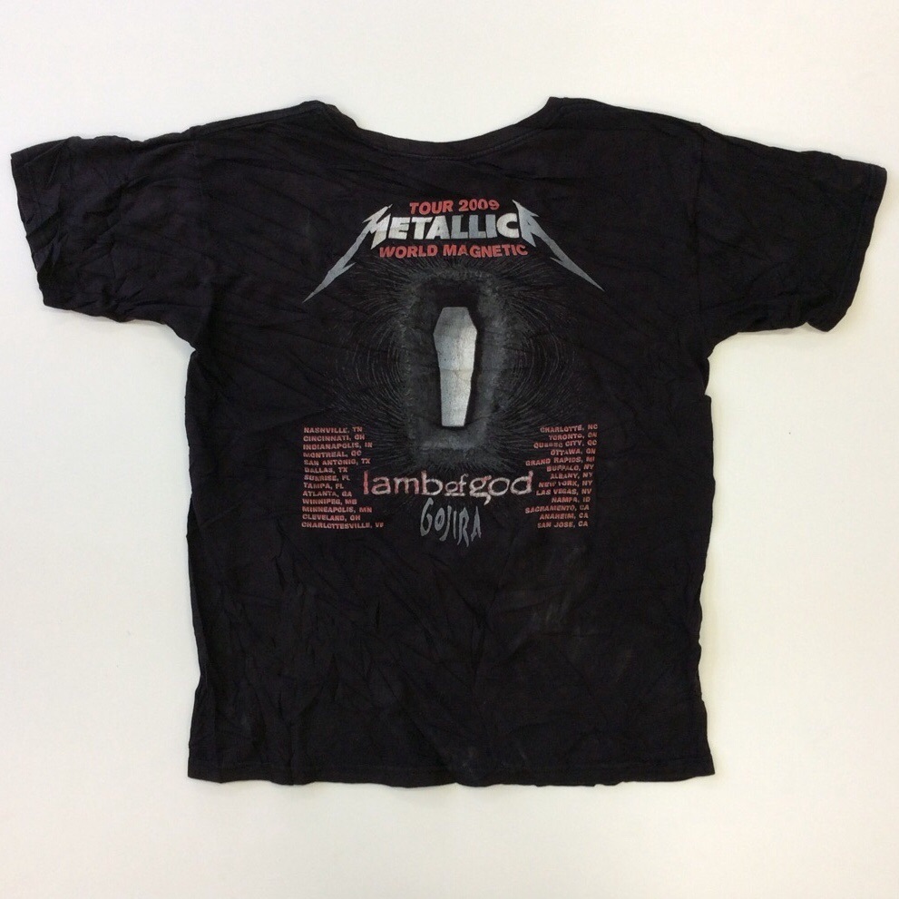 METALLICA �᥿�ꥫ WORLD MAGNETIC TOUR 2009 ���ɥޥ��ͥƥ��å��ĥ���T ȾµT����� M-L/�� ����̵�� ����ꥫ͢�� �Х��T ���å�T ��ࡦ���֡����å� lamb of god