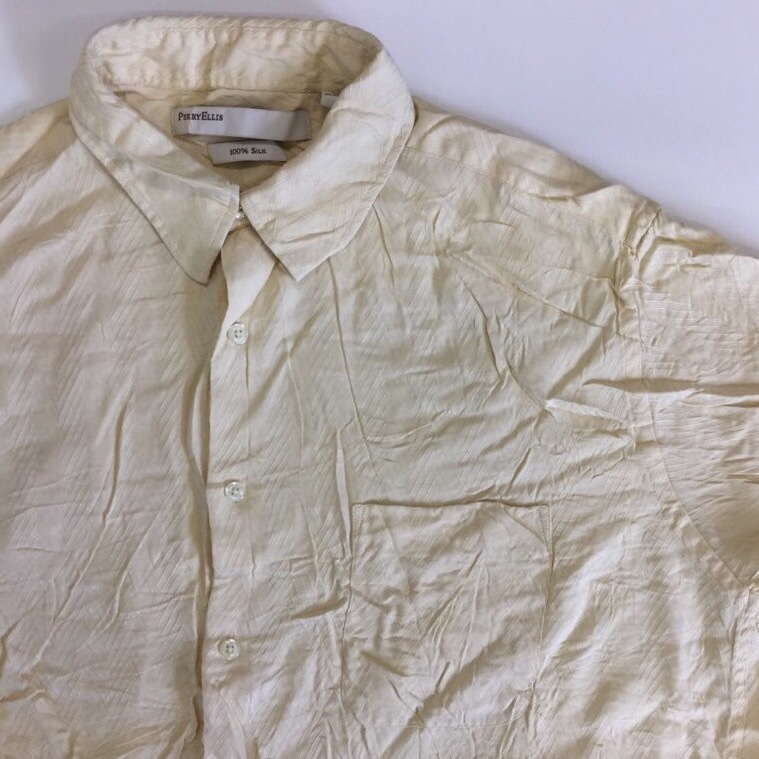 PERRY-ELLIS �ڥ꡼���ꥹ ����ꥫ͢�� Ⱦµ����� ���륯����� ����̵�� L/���꡼�� USA �ݡ��ȥե��ꥪ PORTFORIO US����