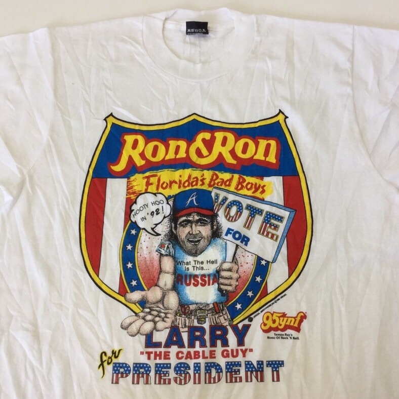 USA͢ ȾµT ̵ L/ SCREEN-STARS-BEST MADE-IN-USA ꥫ RON&RON LARRY PRESIDENT