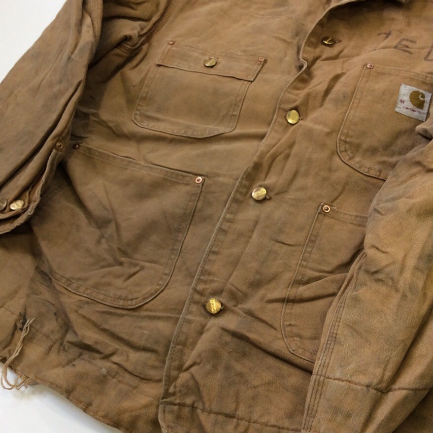 CARHARTT ϡ С 쥤ޥ󥸥㥱å 쥤 㥱å 44/XL/ ꥫ͢ MADE IN USA ᥫ ֥ Ϸ 礭 ӥå LL XO С 岷   ӥơ