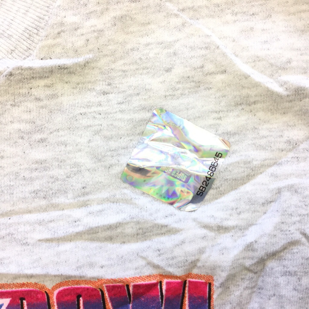 SALEM SPORTSWEAR ������ॹ�ݡ��ĥ����� �������å� �ȥ졼�ʡ� NFL SUPERBOWL MADE IN U.S.A. ����̵�� XL/���ߤꥰ�졼 �����ѡ��ܡ��� �ǥåɥ��ȥå� ̤������ ͢���� ���ᥫ�� ����� ���� �����å� �礭�� �ӥå� �����С�