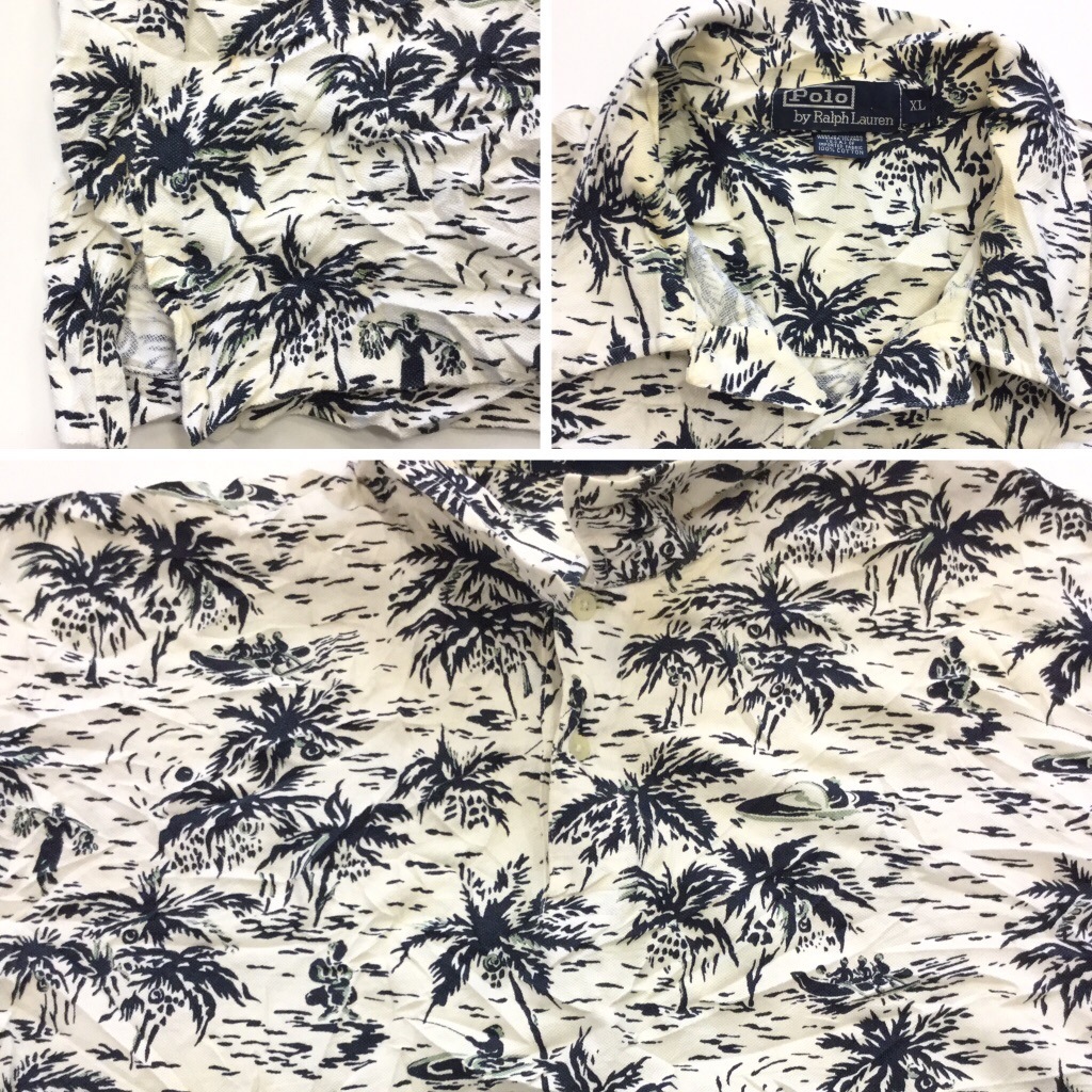 Polo by Ralph Lauren �ݥ� ���ե������ Ⱦµ�ݥ������ ���� ����̵�� XL/���� �꥾���� ��� ����ꥫ͢�� MADE IN USA ���ᥫ�� �֥��� �礭�� �ӥå� �����С� ���岷 ����