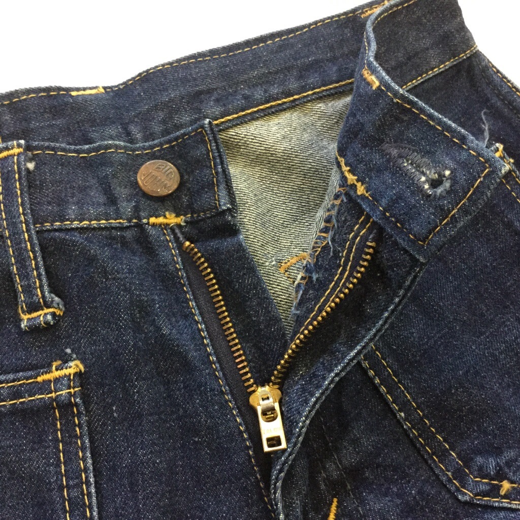 BIG-JOHN �ӥå������ �ǥ˥�ѥ�� �٥�ܥȥ� �����ѥ� W28/�֥롼 ����ǥ��� ��ǥ����� MATERIAL MADE IN USA �������