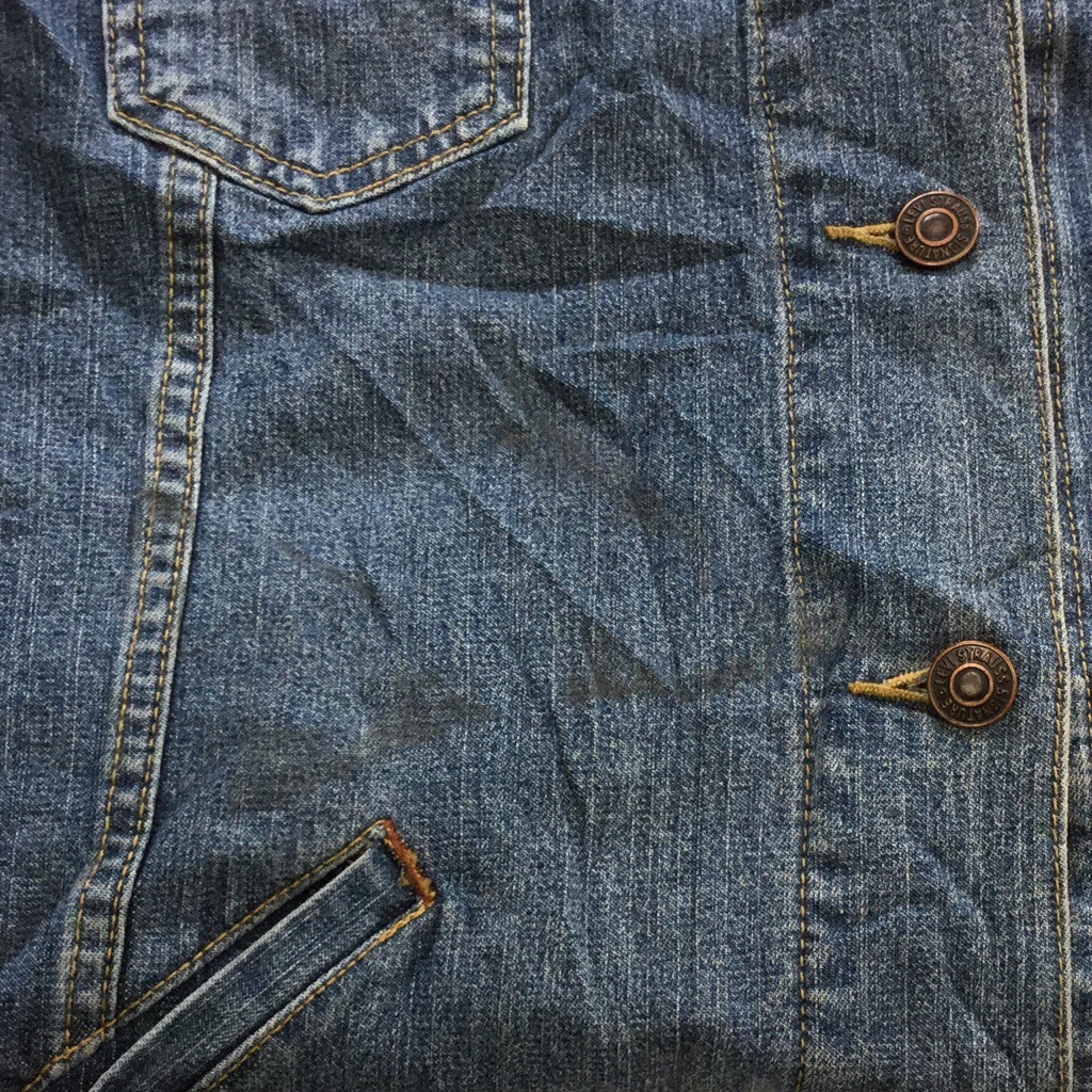 Levi's �꡼�Х��� ��ǥ����� �ǥ˥ॸ�㥱�å� ��������� ��ᥤ�� ����̵�� XL/�֥롼 �ܥ���ե饤 ��ܥ� �ӻ� ����ꥫ���� USA ����� ͢���� �礭�� �ӥå� �����С�